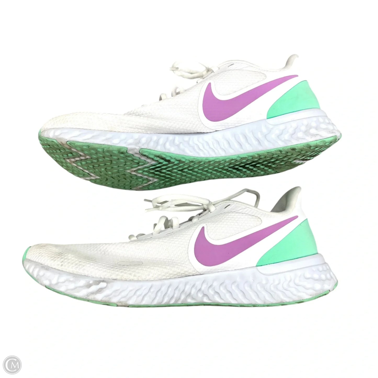 Shoes Athletic By Nike In Green & White, Size: 12