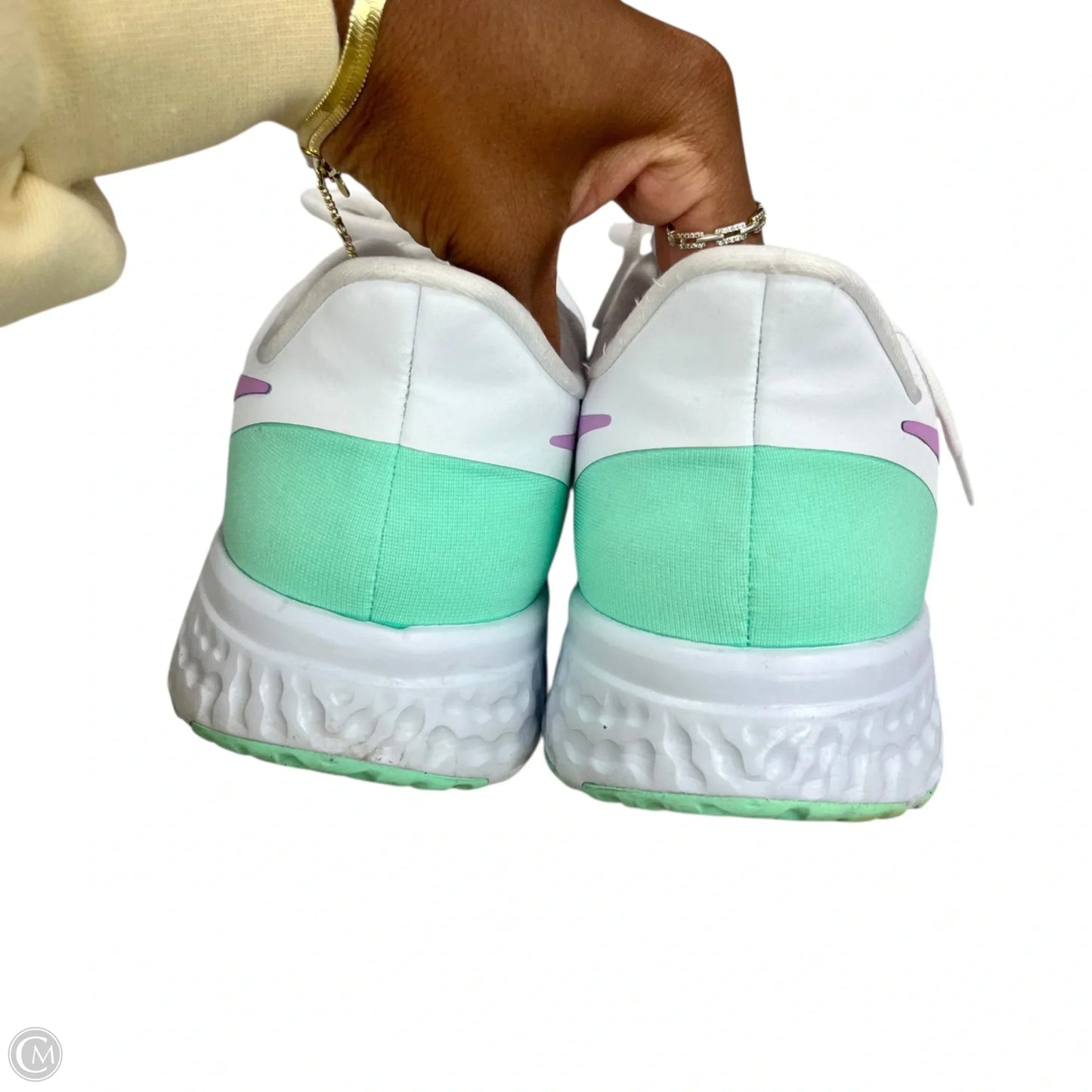 Shoes Athletic By Nike In Green & White, Size: 12