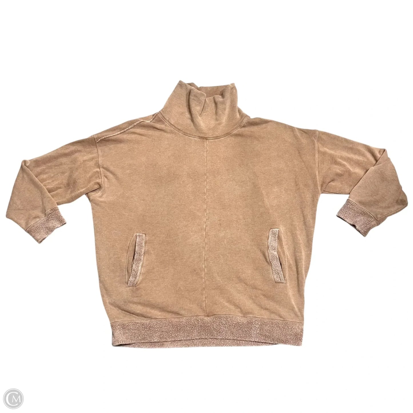 Sweatshirt Collar By Free People In Brown, Size: M