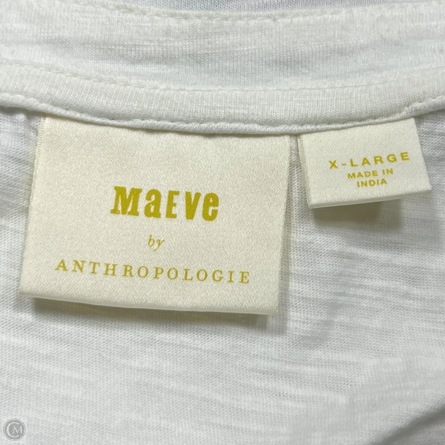 Tank Top By Maeve In Cream, Size: Xl