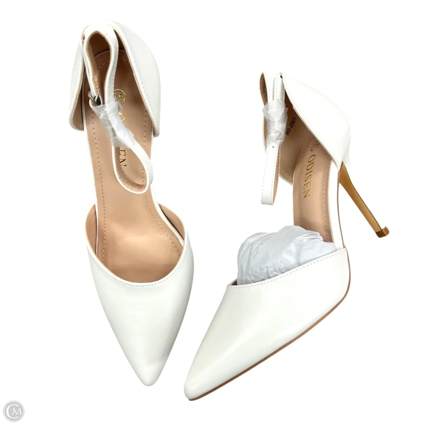 Shoes Heels Stiletto By Odisen In White, Size: 7.5