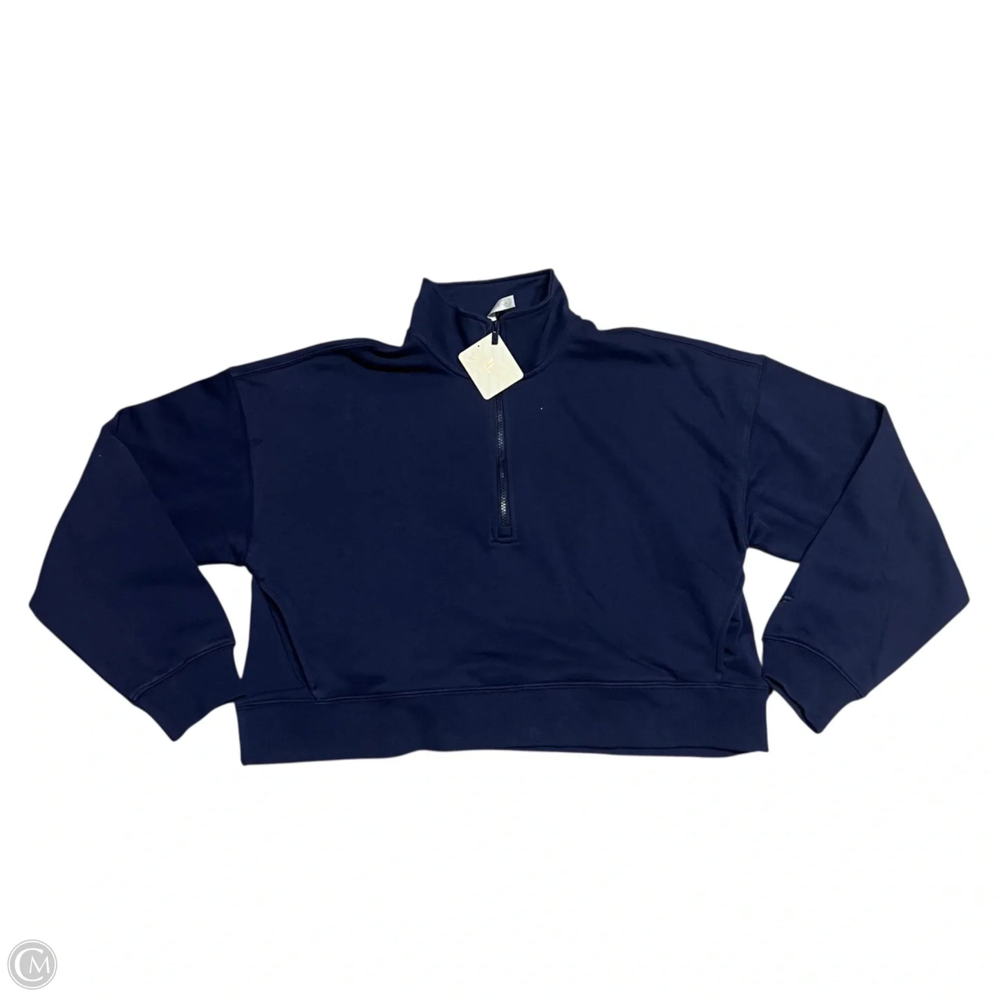 Sweatshirt Collar By Fabletics In Navy, Size: L