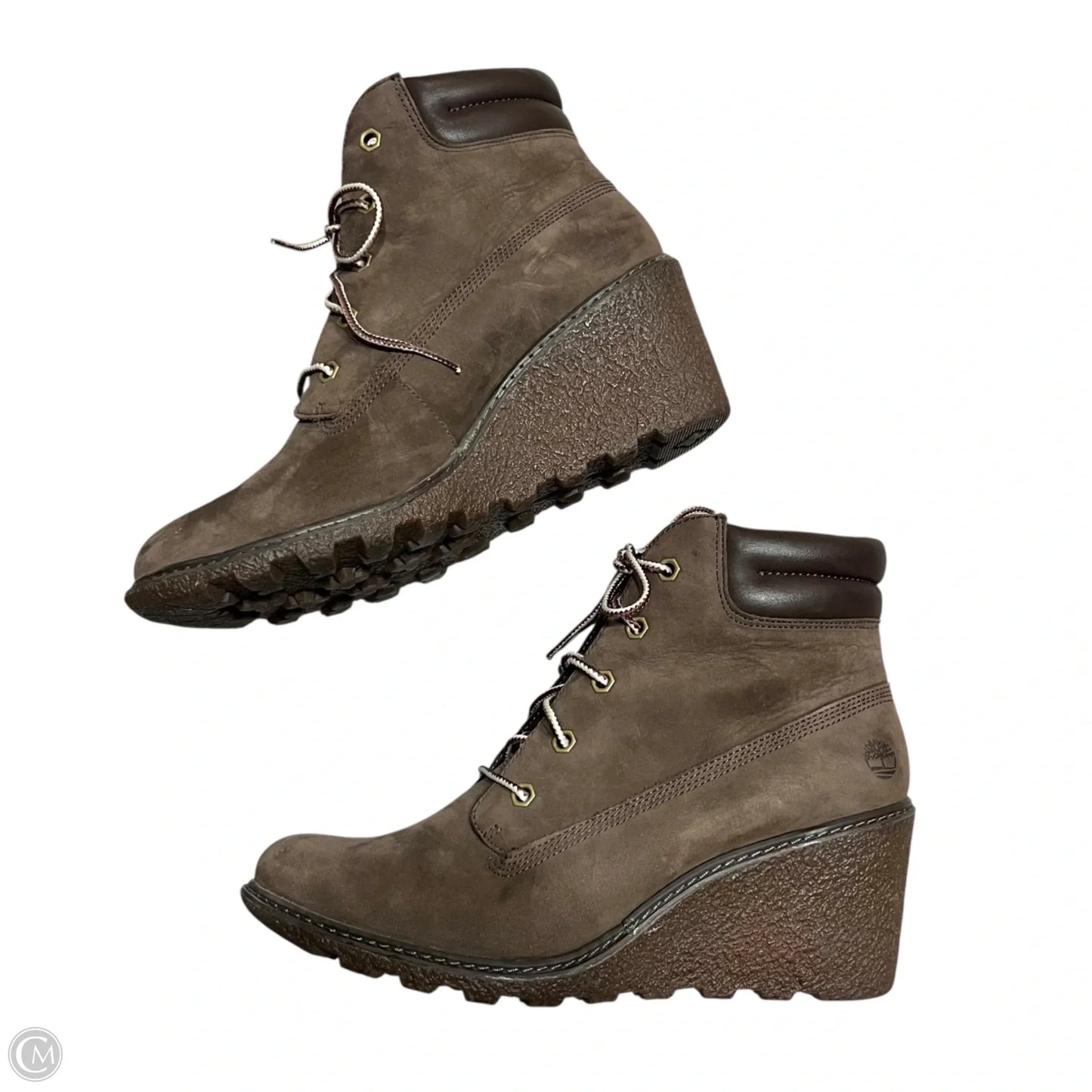 Boots Ankle Heels By Timberland In Brown, Size: 8.5