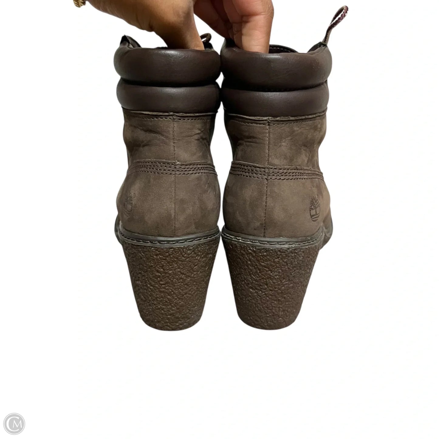 Boots Ankle Heels By Timberland In Brown, Size: 8.5