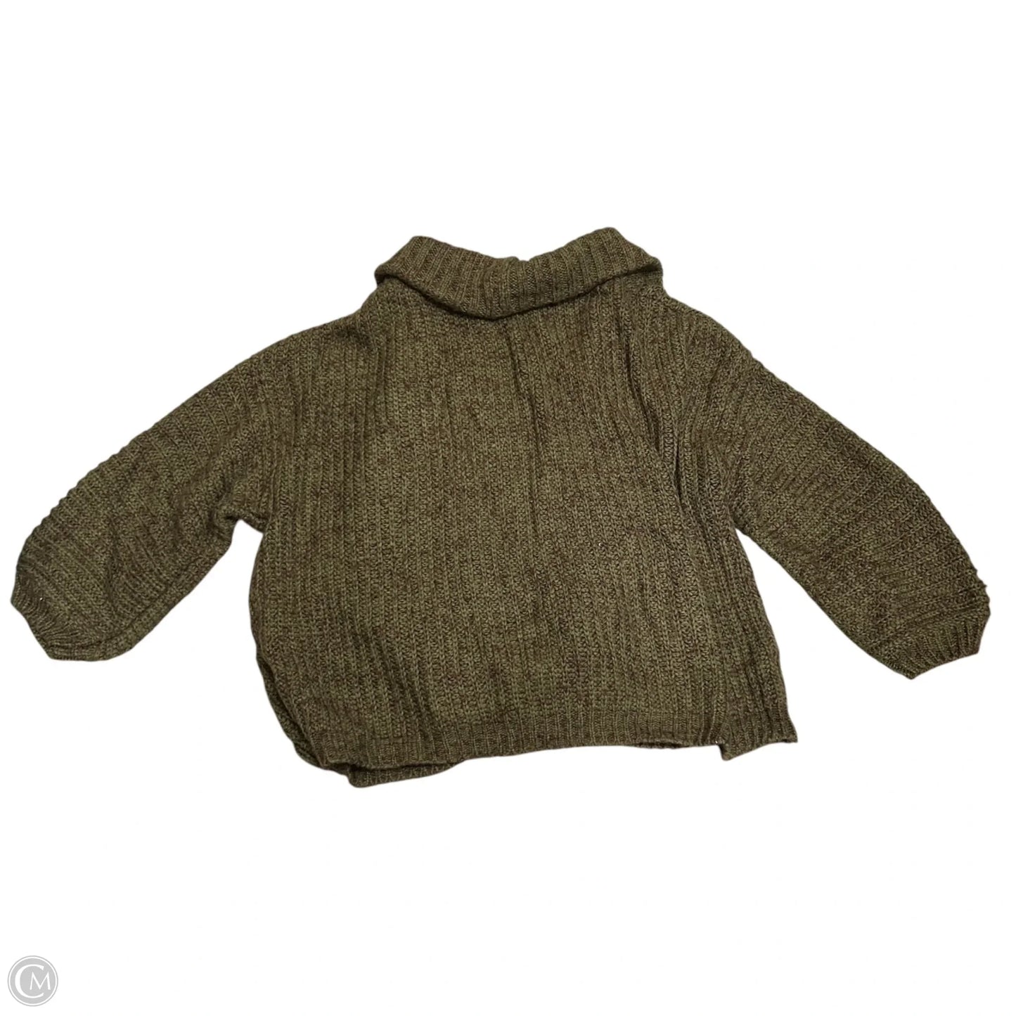 Sweater Cardigan By Forever 21 In Green & Purple, Size: S