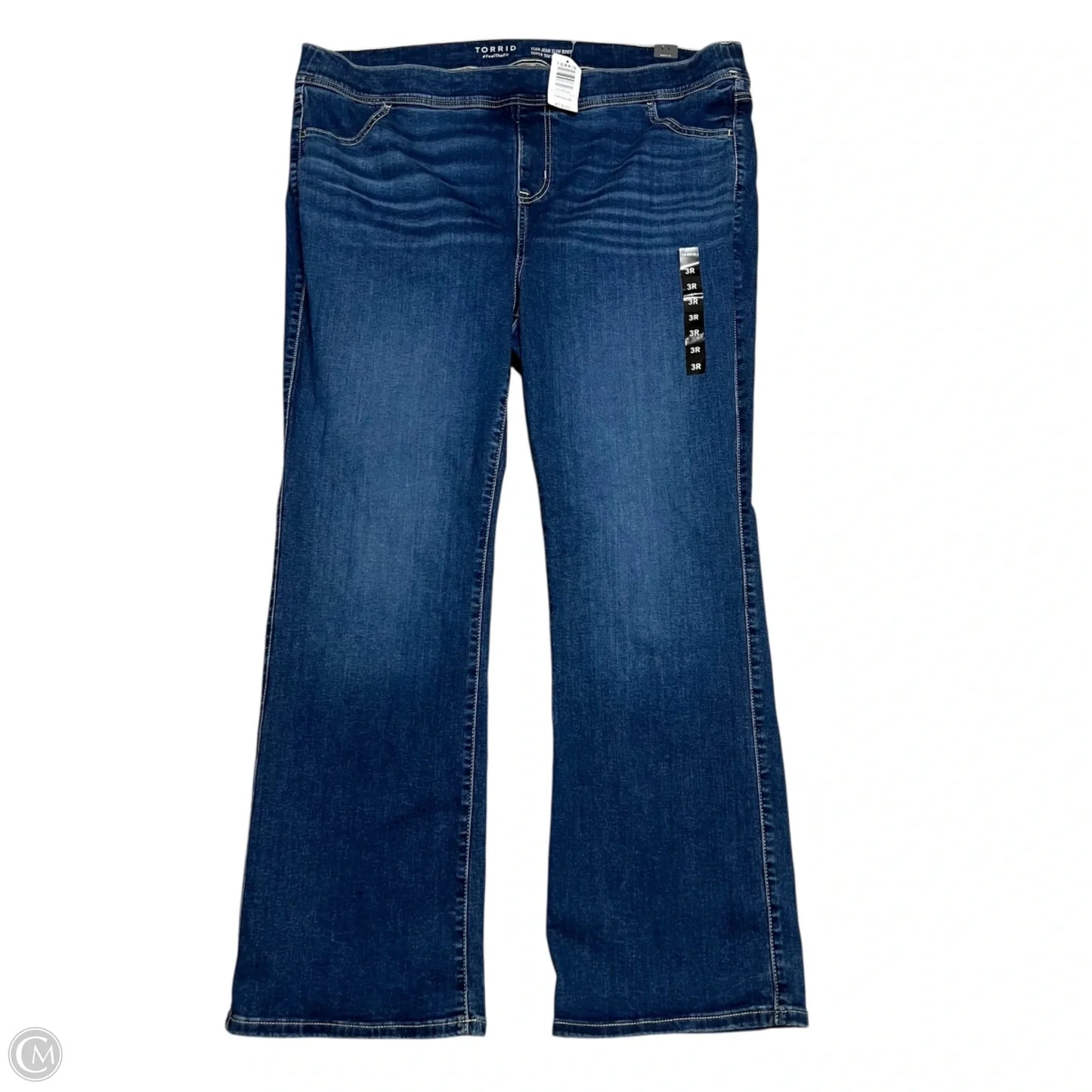 Jeans Straight By Torrid In Blue Denim, Size: 3x