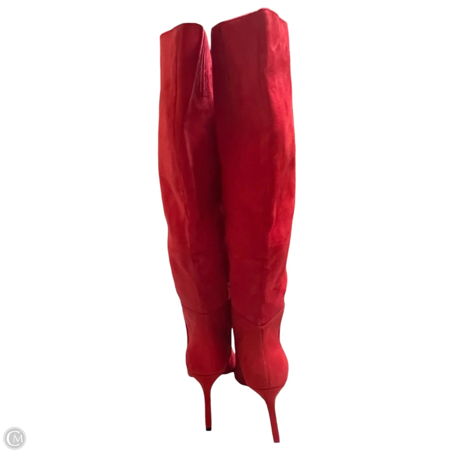 Boots Knee Heels By Open Edit In Red, Size: 8