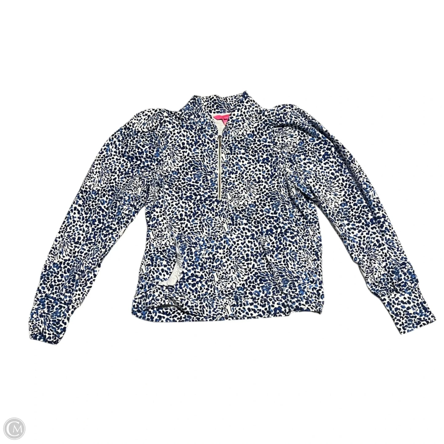Jacket Designer By Lilly Pulitzer In Blue & White, Size: M
