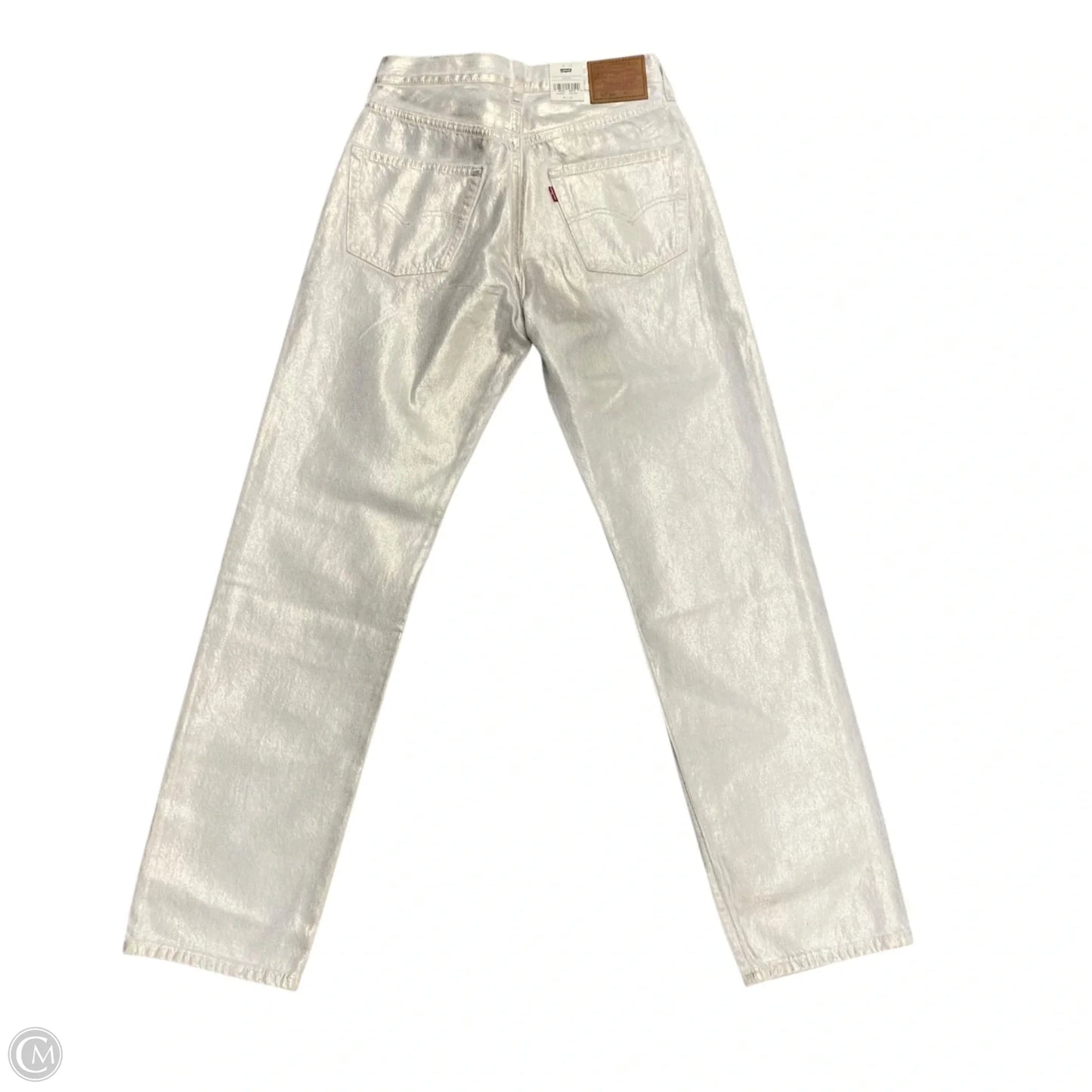 Jeans Straight By Levis In Gold & White, Size: 2