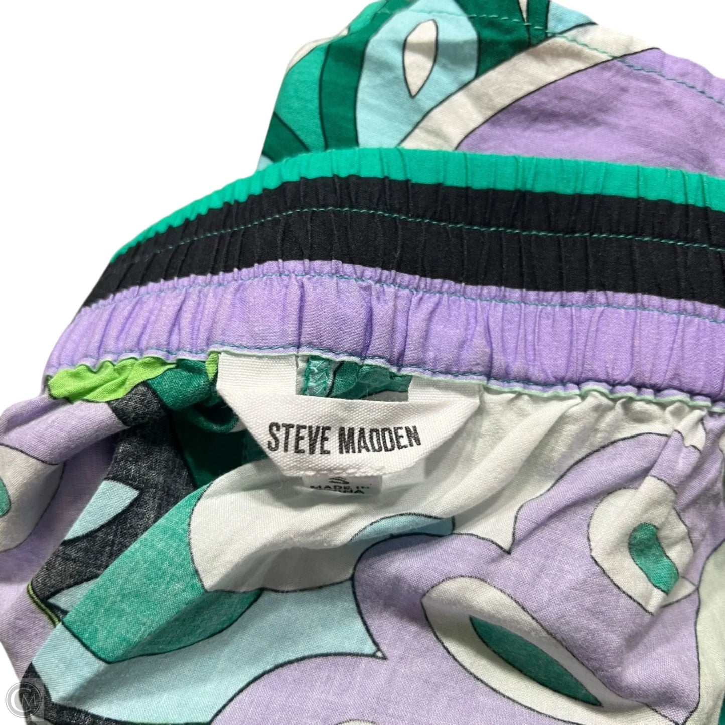 Shorts By Steve Madden In Green & Purple, Size: S