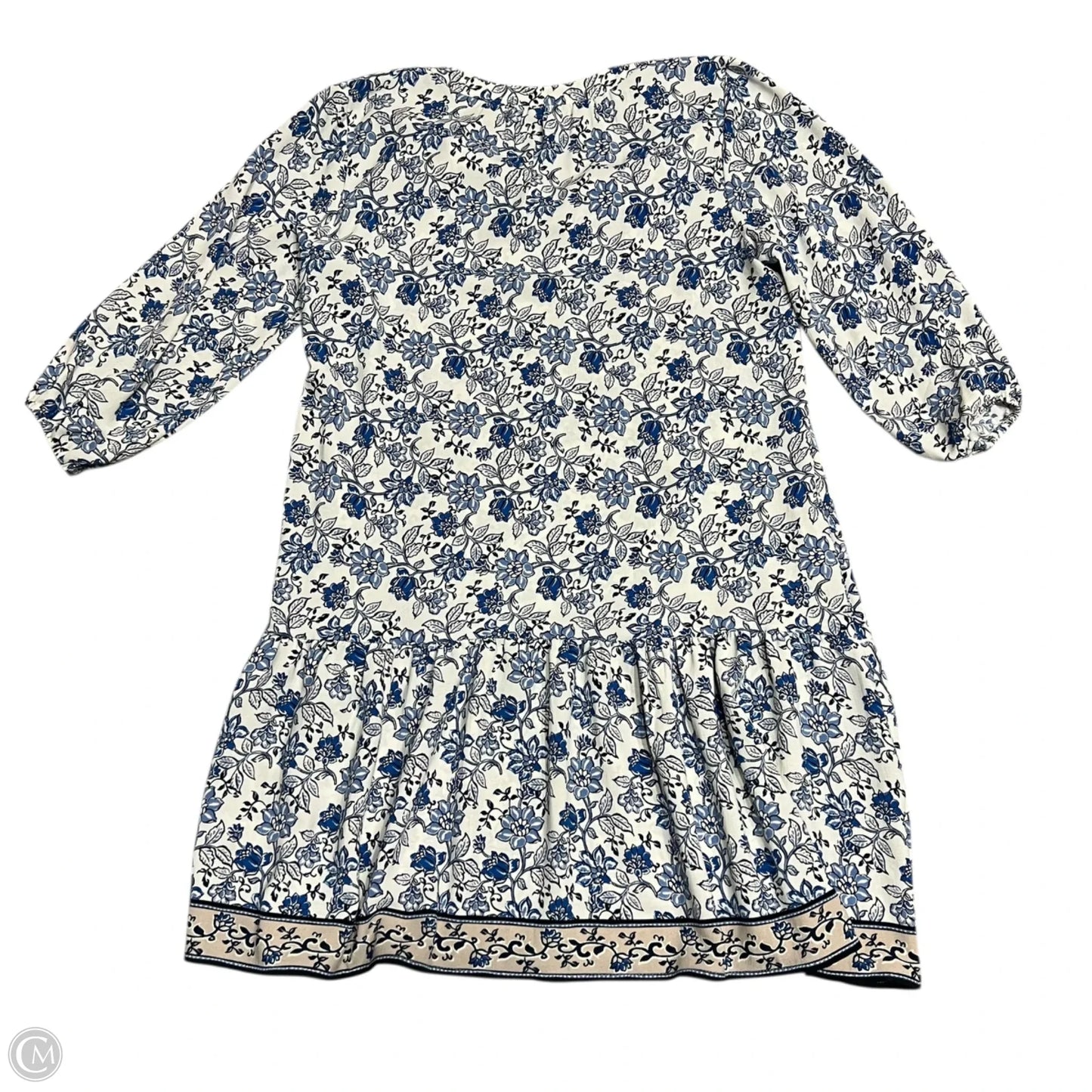 Dress Casual Short By Rachel Zoe In Blue & Cream, Size: M