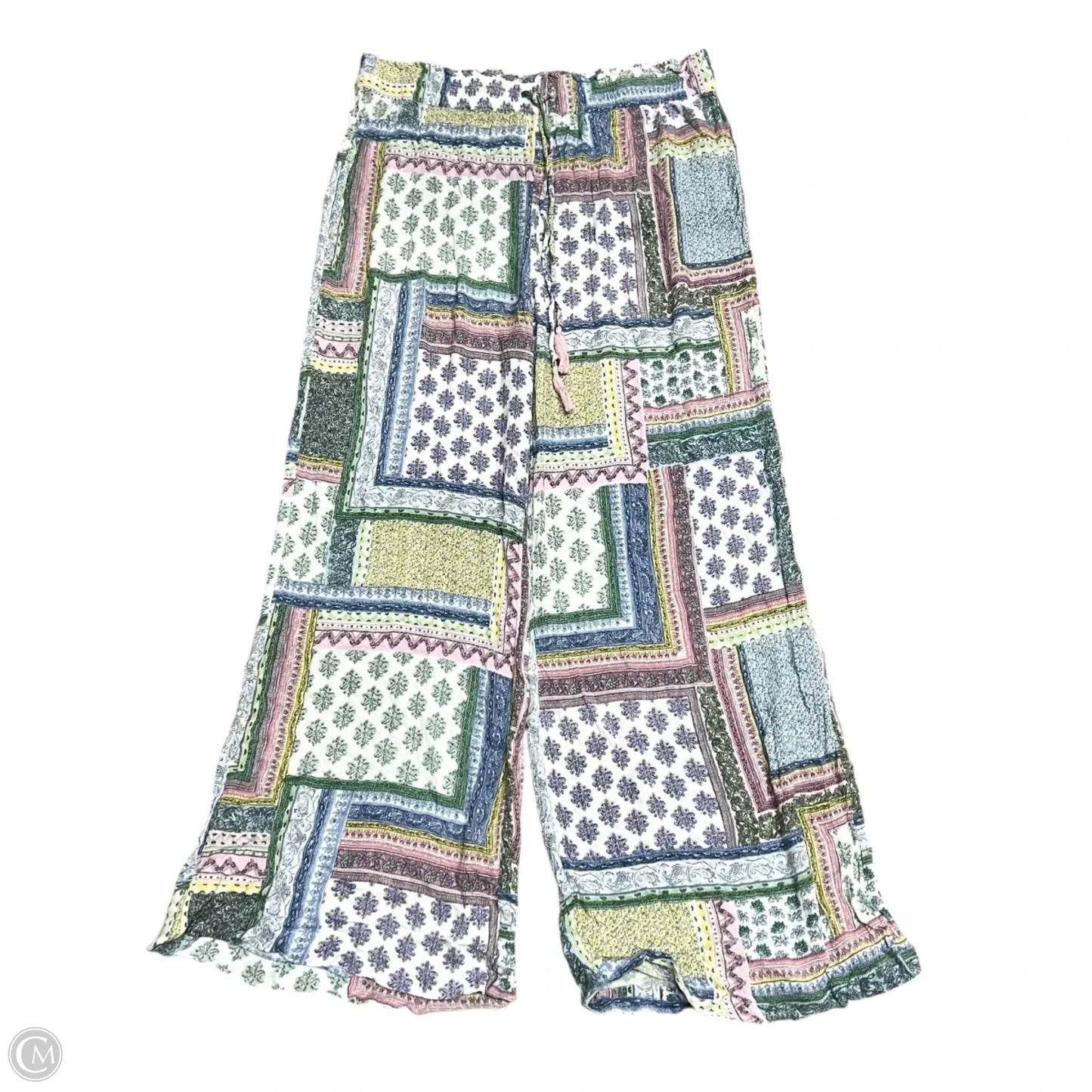 Pants Linen By Anthropologie In Blue & White, Size: 12