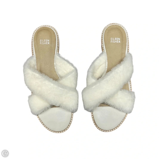 Sandals Flats By Eileen Fisher In Cream, Size: 9