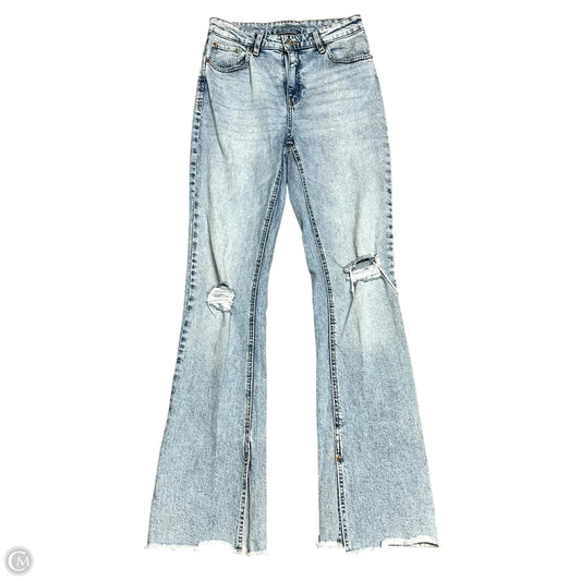 Jeans Flared By Inc In Blue Denim, Size: 4