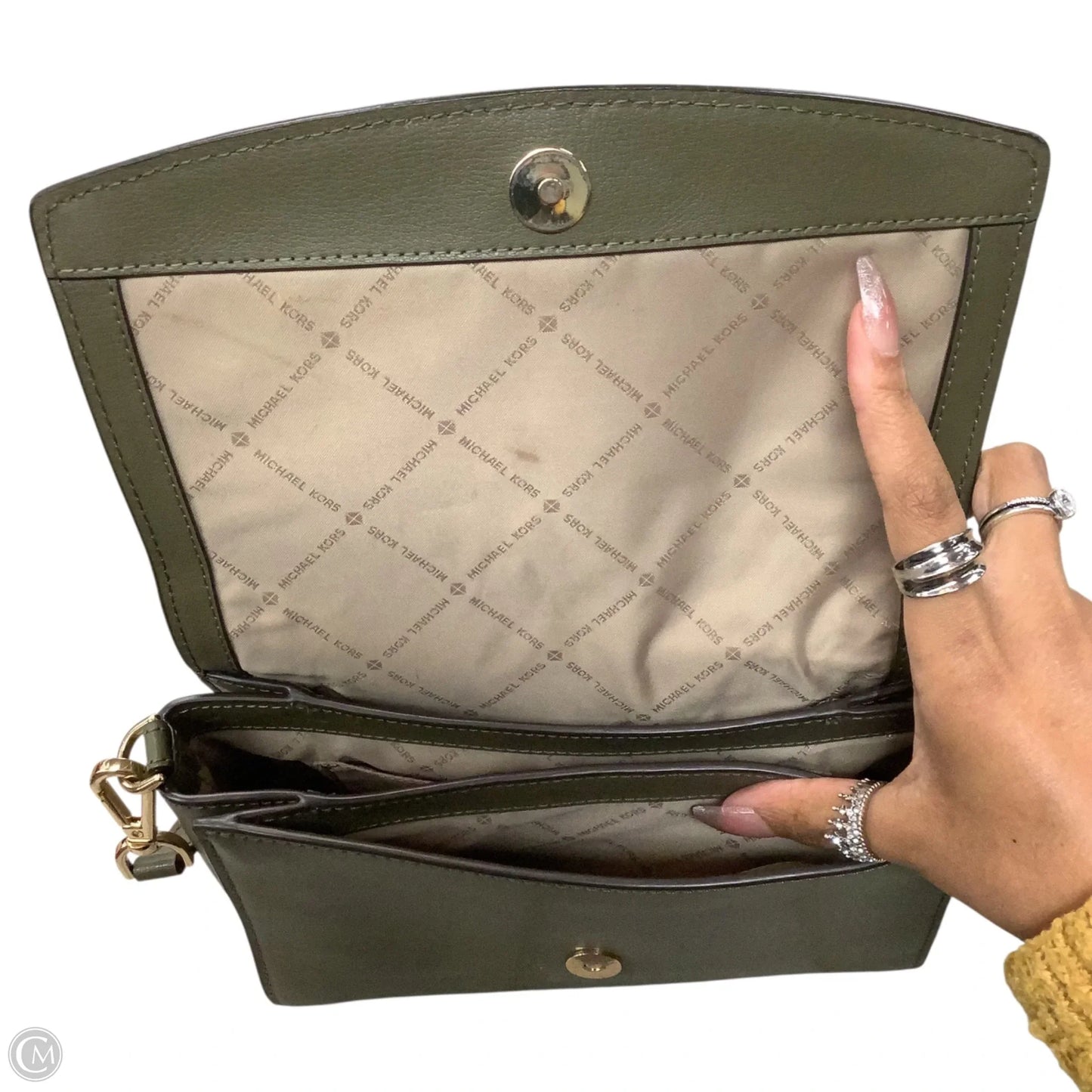 Crossbody Designer By Michael Kors, Size: Medium