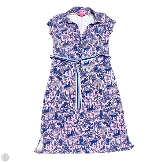 Dress Designer By Lilly Pulitzer In Blue & Purple, Size: Xs