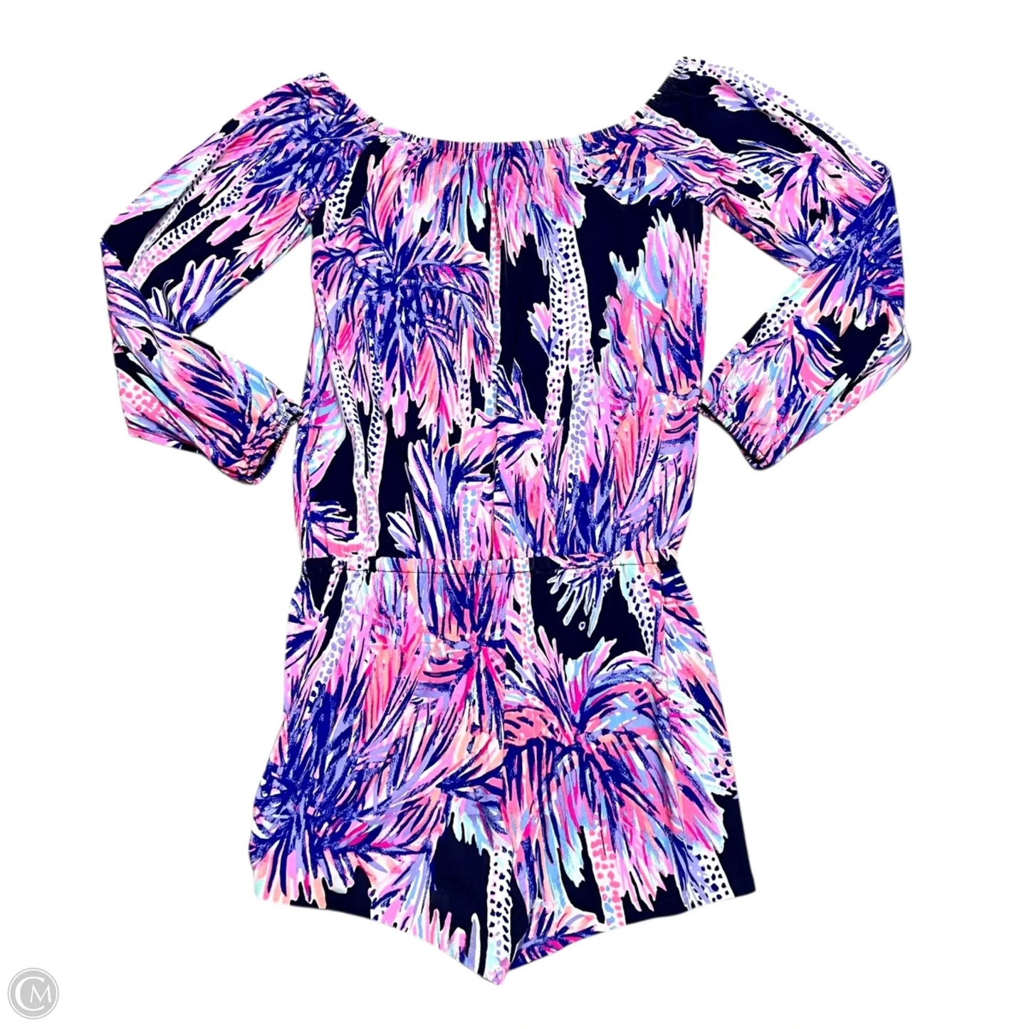 Romper Designer By Lilly Pulitzer In Blue & Purple, Size: Xs