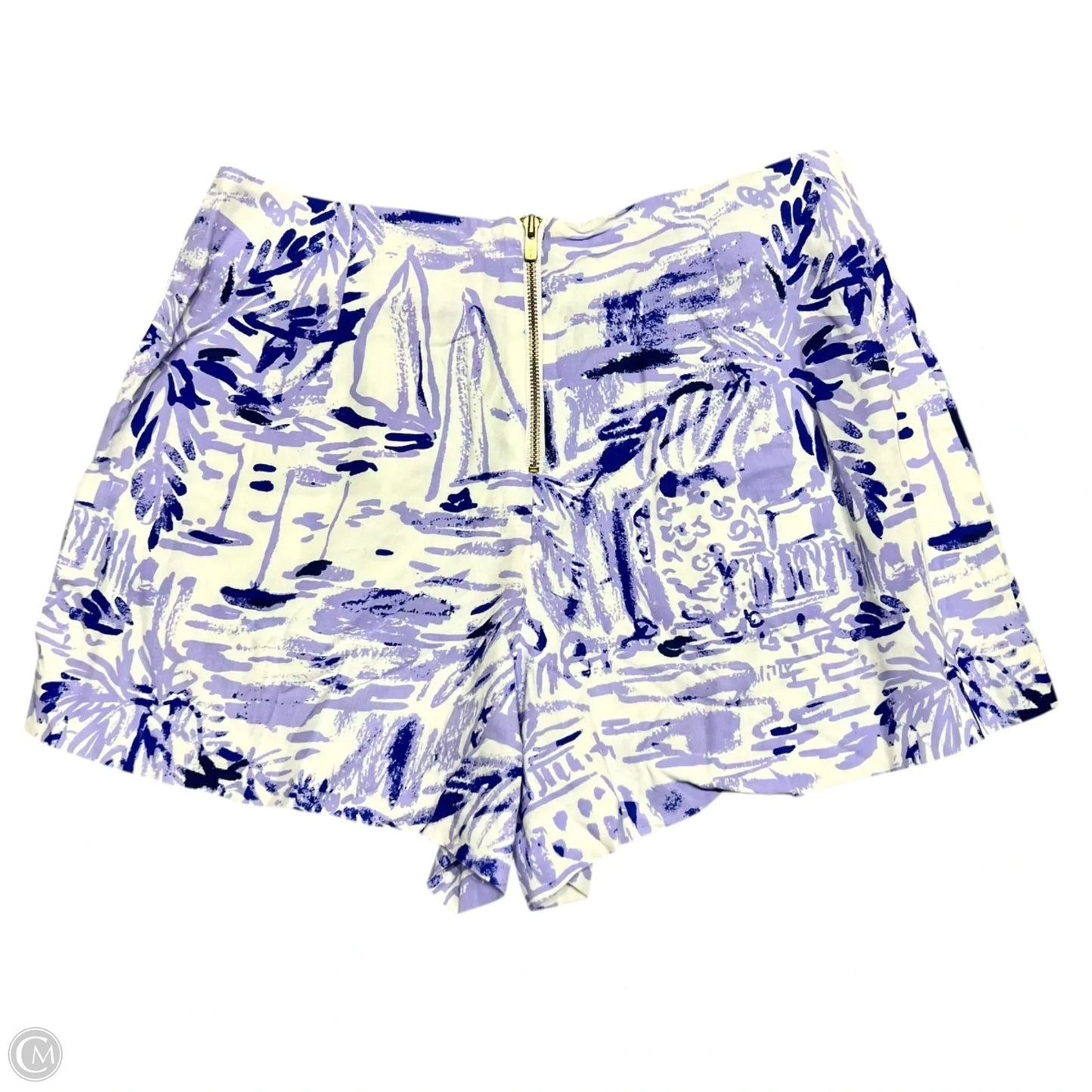 Shorts Designer By Lilly Pulitzer In Purple & White, Size: Xxs