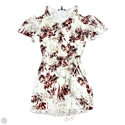 Dress Casual Short By White House Black Market In Red & White, Size: S