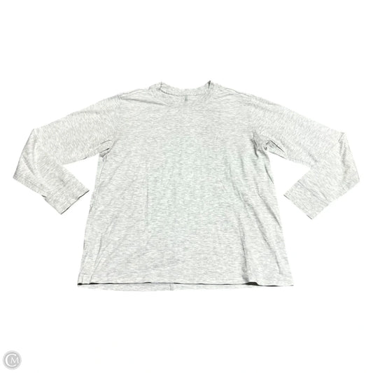 Top Long Sleeve Basic By Lululemon In Grey, Size: M