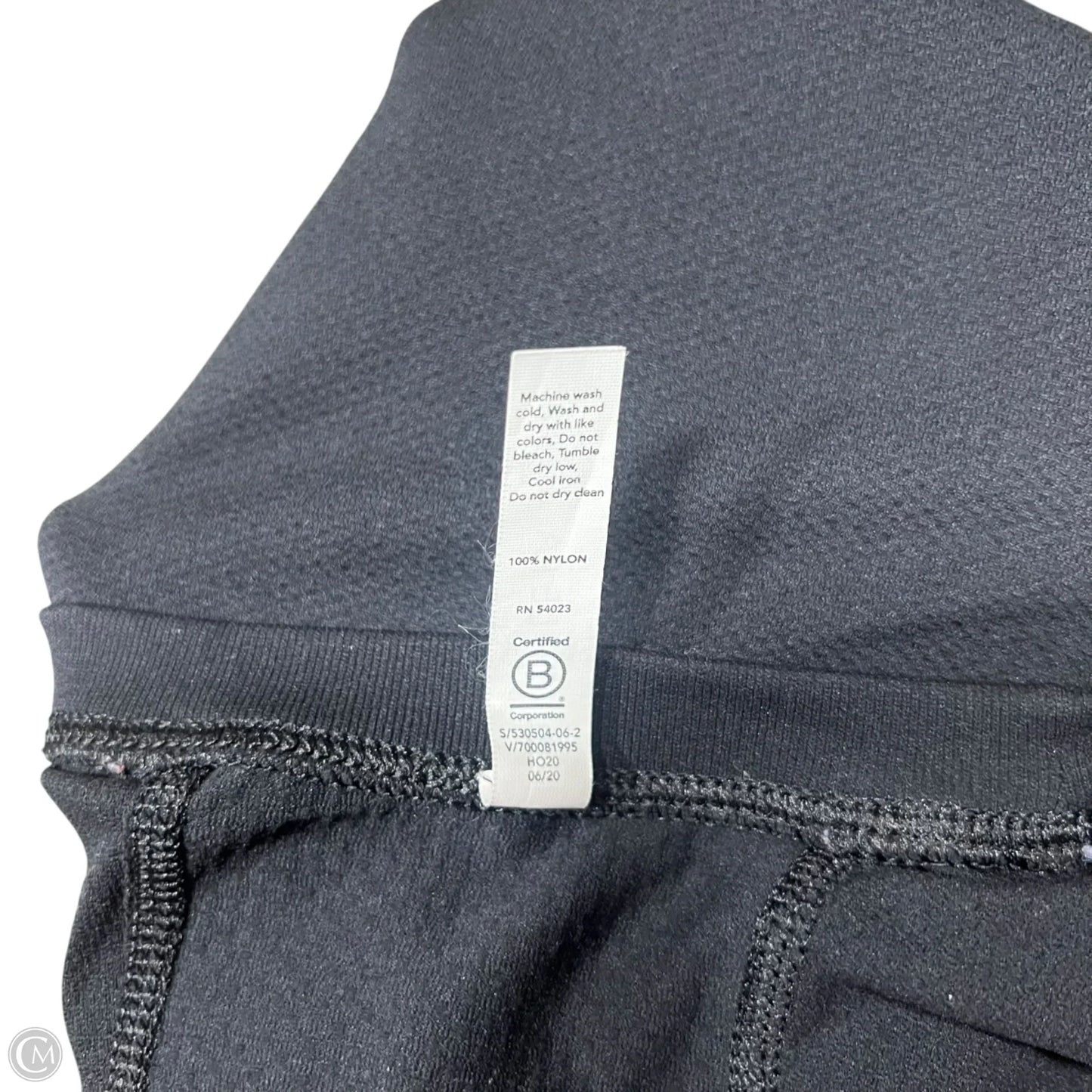 Athletic Top Short Sleeve By Athleta In Black, Size: Xl