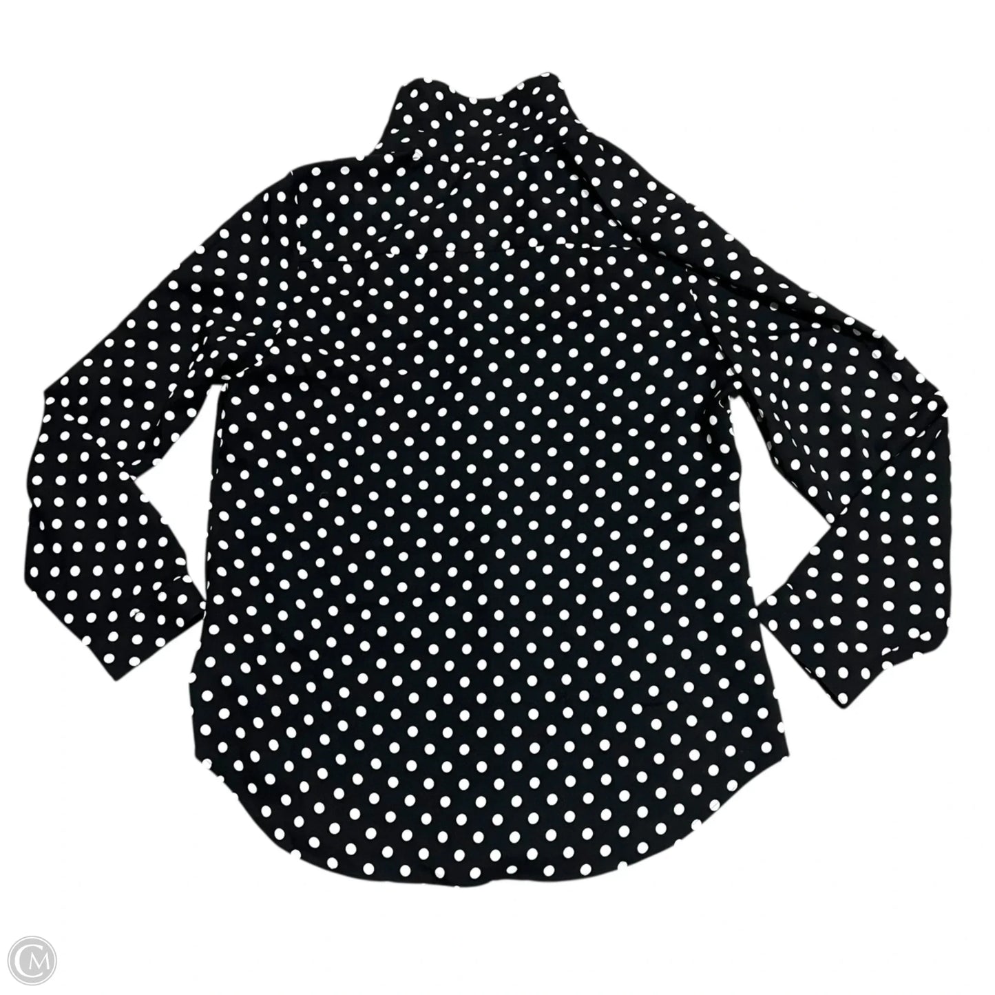 Top Long Sleeve By Ann Taylor In Polkadot Pattern, Size: M