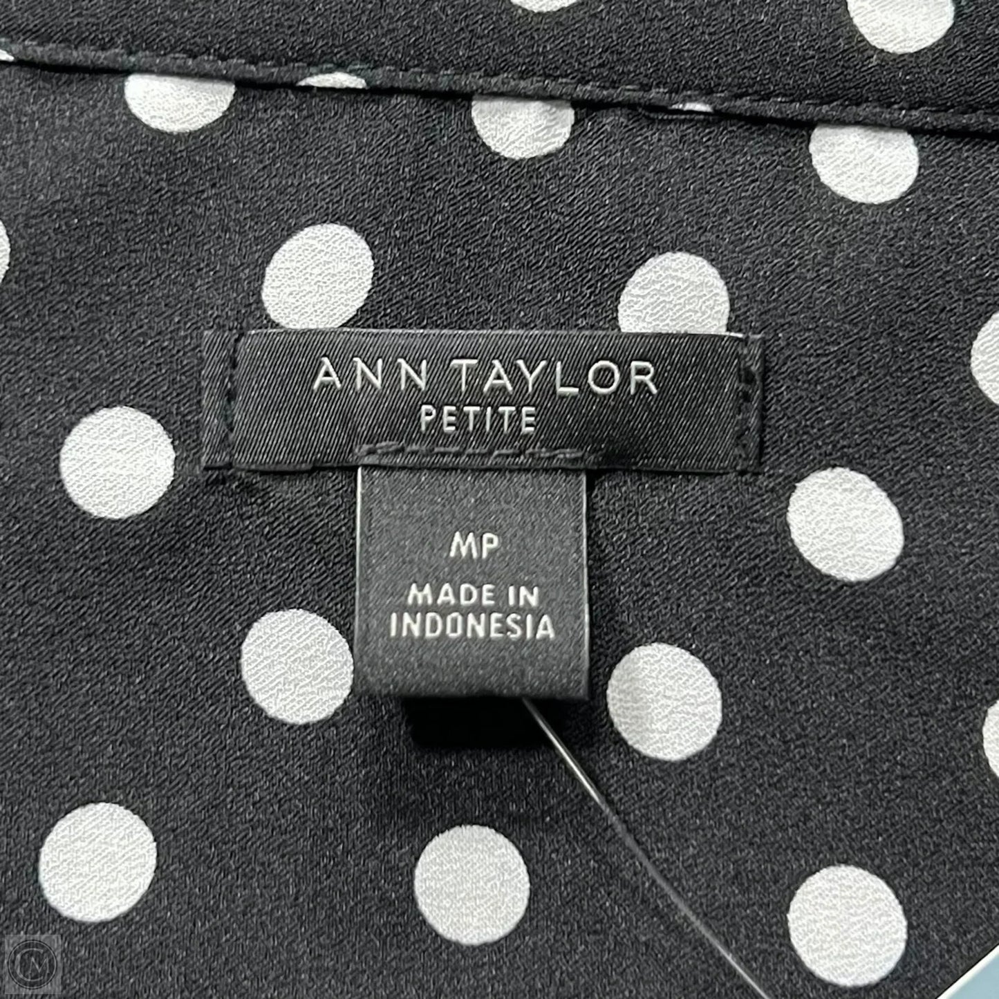 Top Long Sleeve By Ann Taylor In Polkadot Pattern, Size: M
