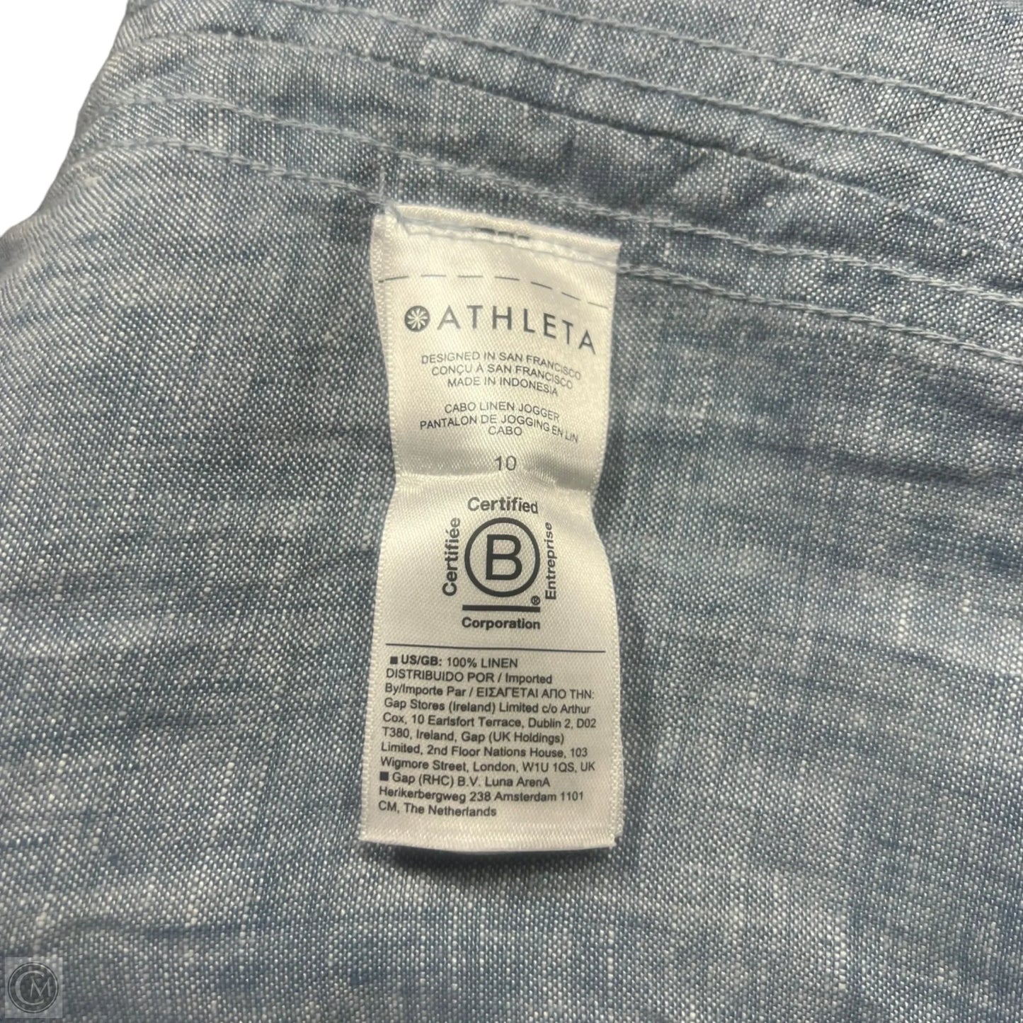 Pants Linen By Athleta In Blue, Size: 10