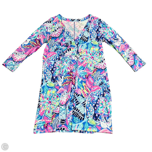 Dress Designer By Lilly Pulitzer In Blue & Pink, Size: M