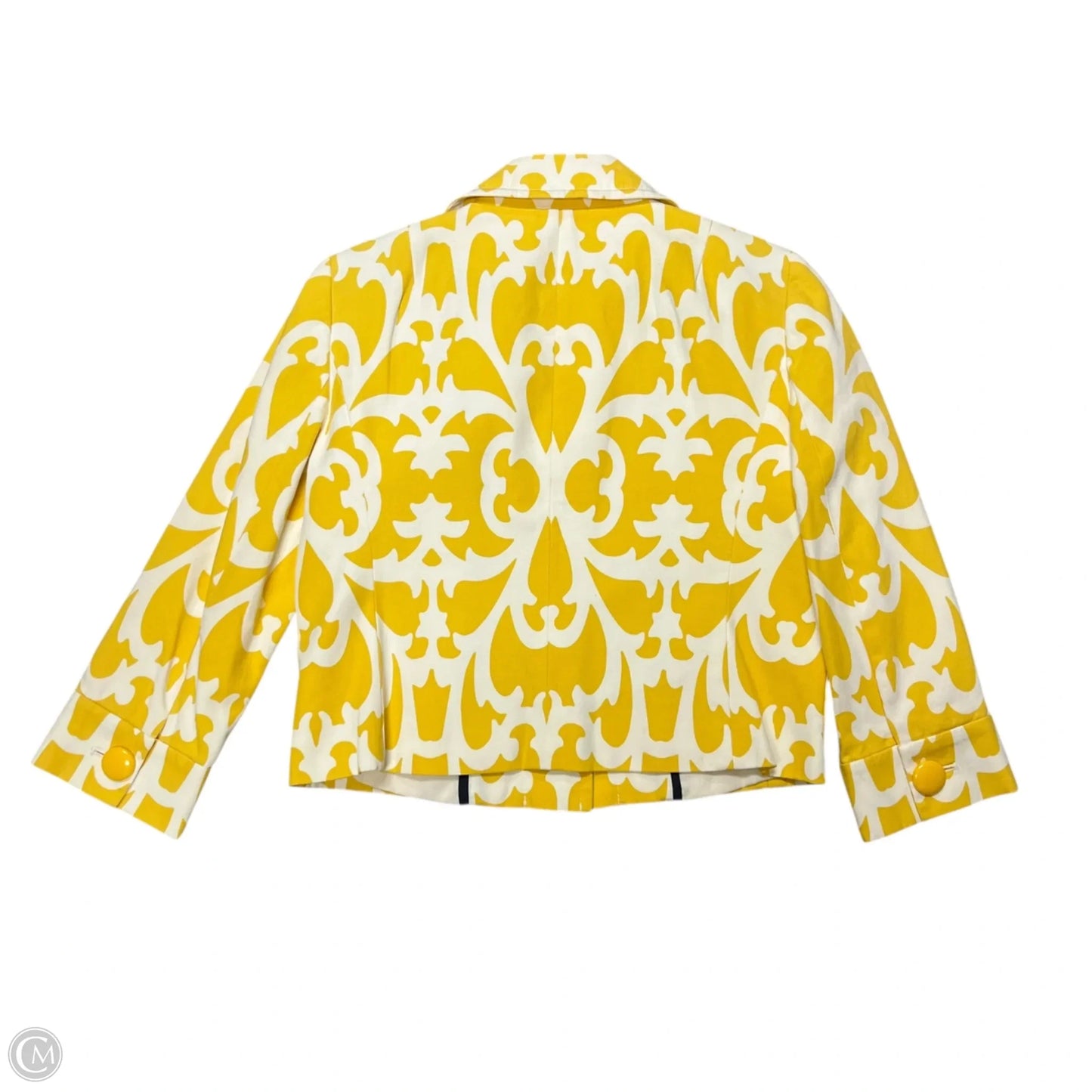 Jacket Other By J. Crew In White & Yellow, Size: S