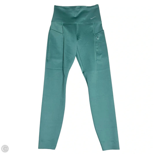 Athletic Leggings By Nike In Green, Size: S
