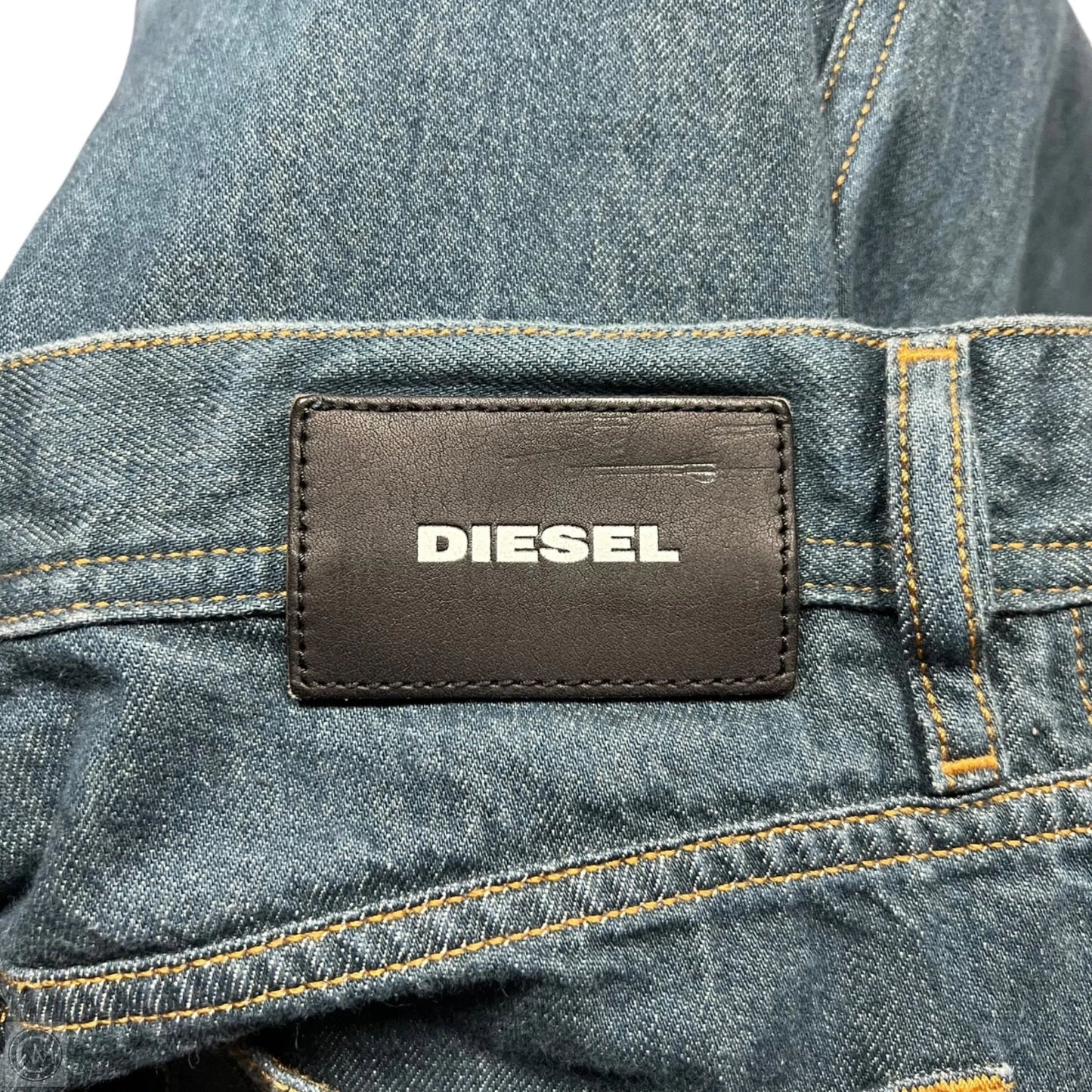 Jeans Straight By Diesel In Blue Denim, Size: 6