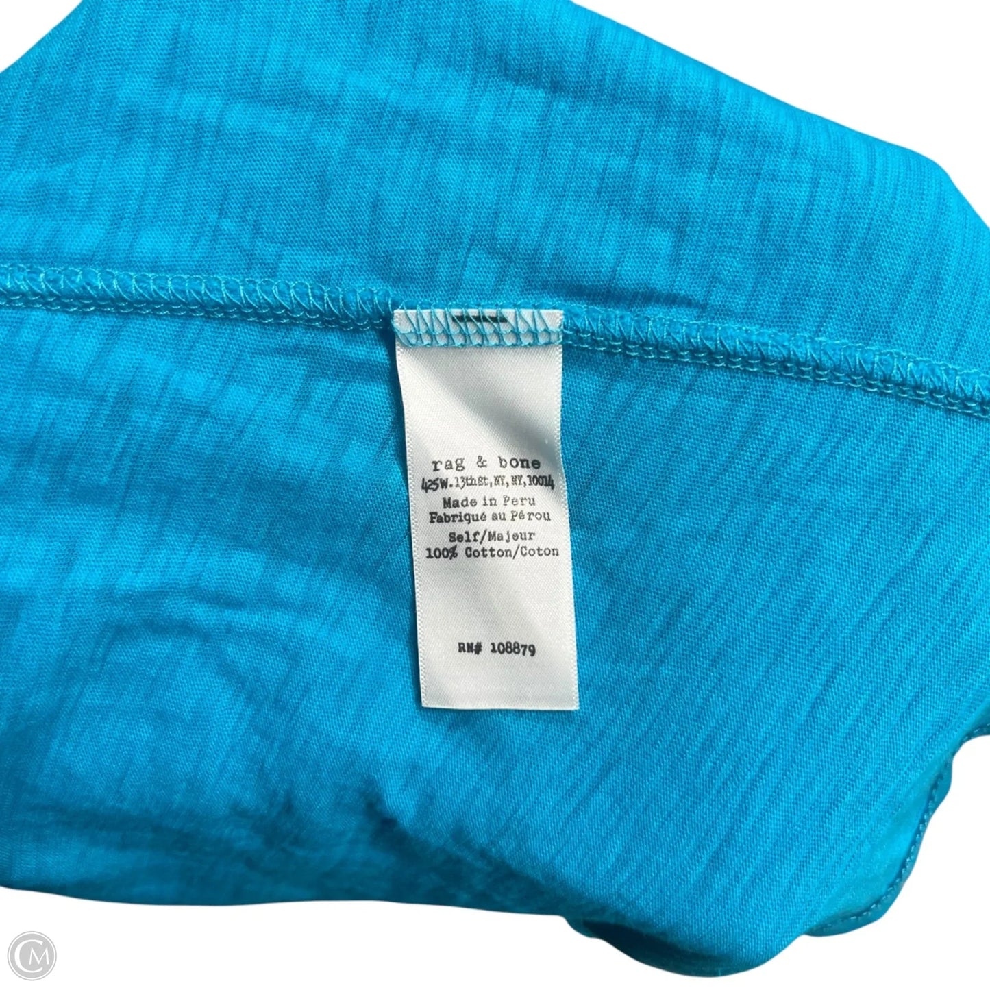 Top Short Sleeve Basic By Rag And Bone In Blue, Size: S