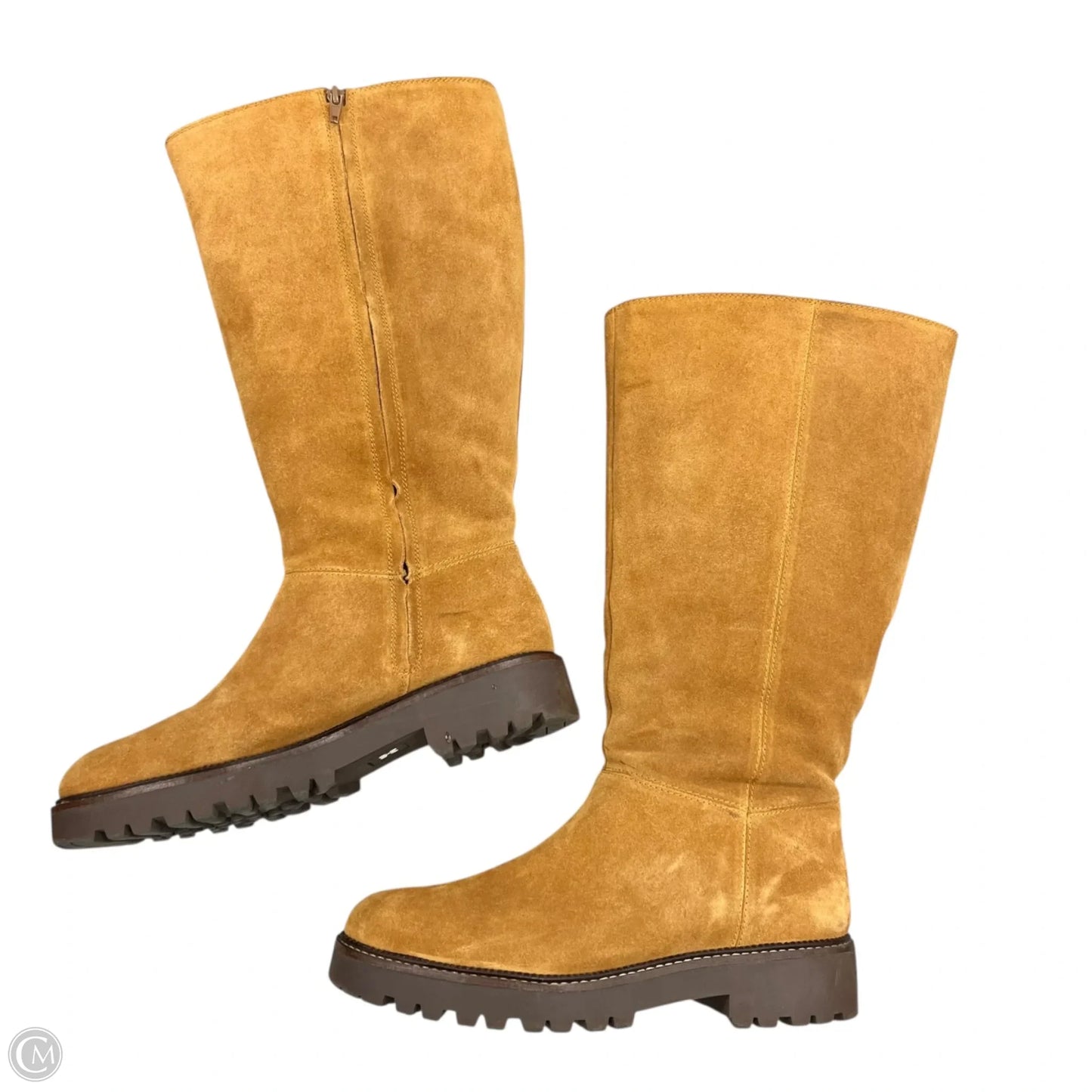 Boots Knee Heels By Caslon In Brown, Size: 11