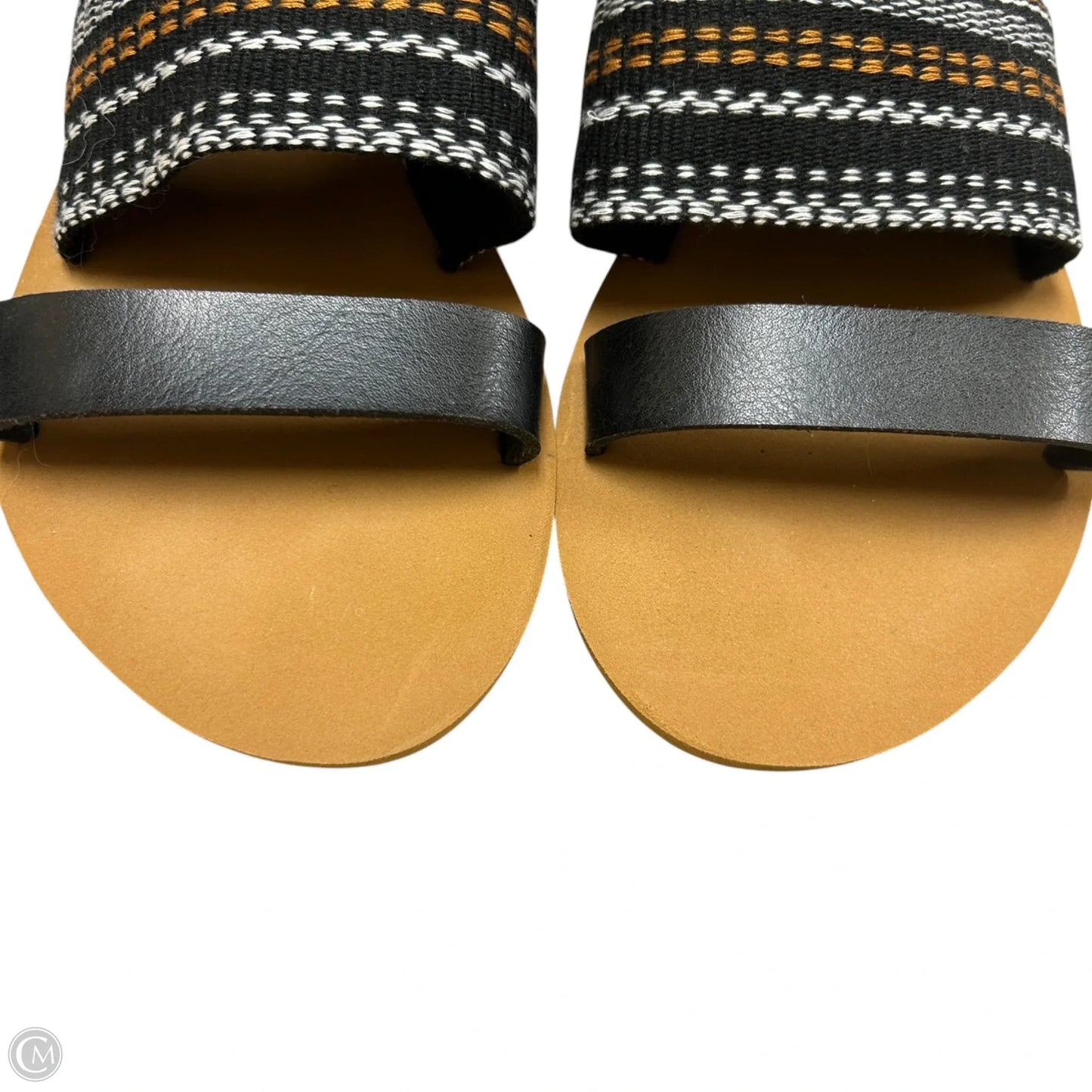 Sandals Flats By Billabong In Black & Tan, Size: 7