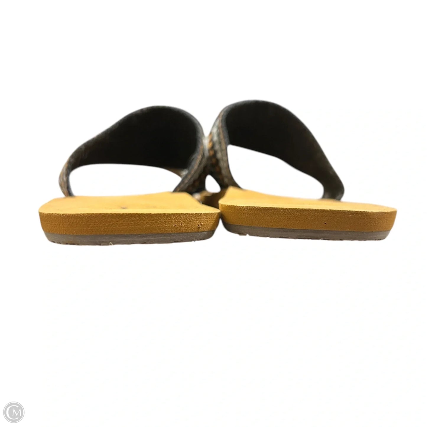 Sandals Flats By Billabong In Black & Tan, Size: 7