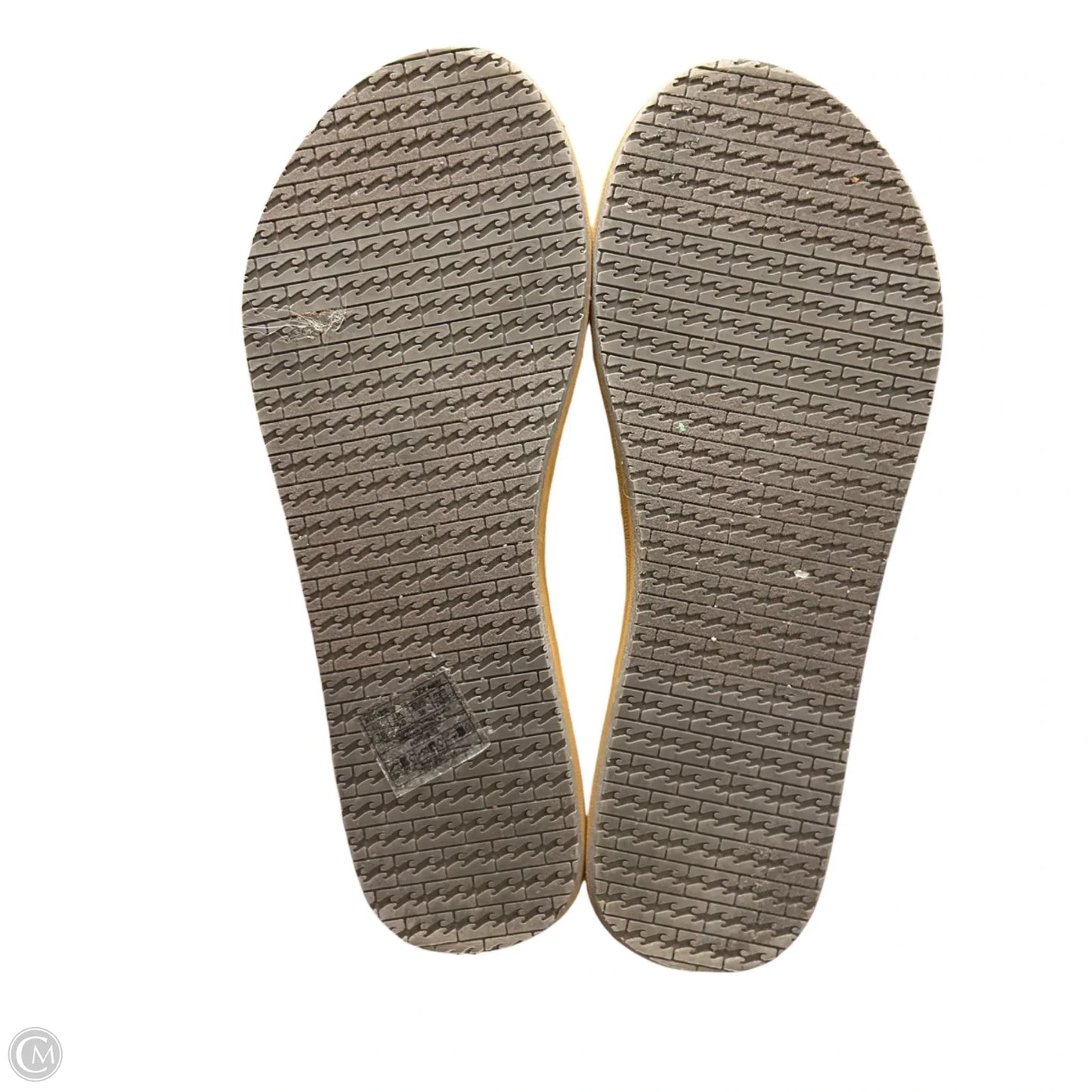 Sandals Flats By Billabong In Black & Tan, Size: 7