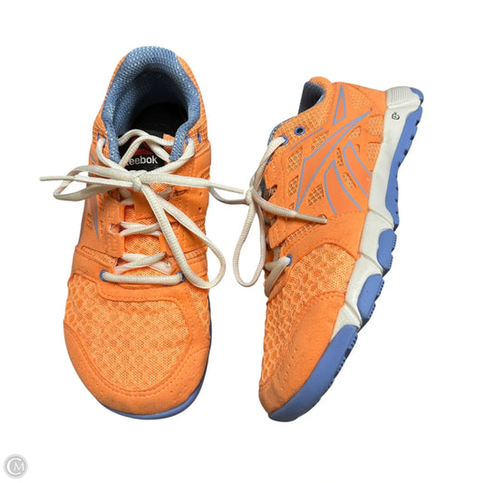 Shoes Athletic By Reebok In Blue & Orange, Size: 6