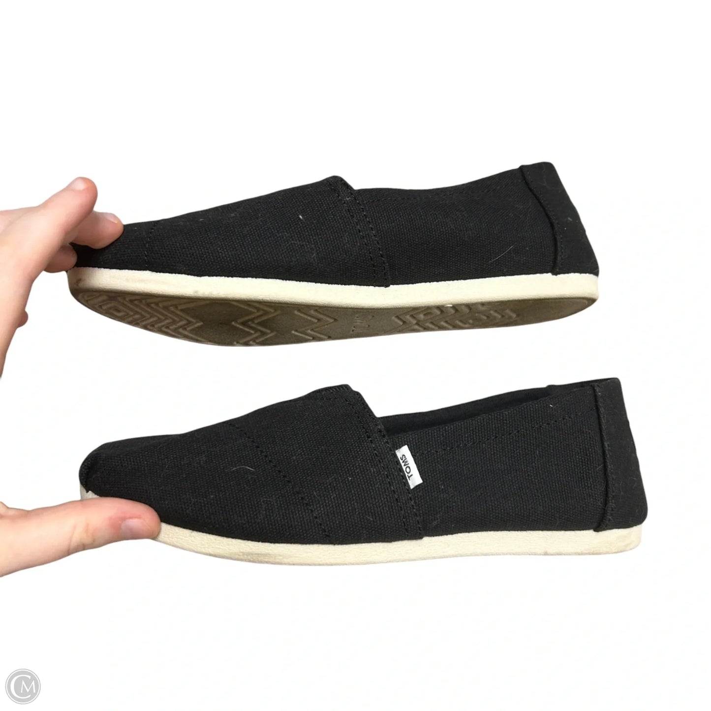 Shoes Flats By Toms In Black, Size: 5.5