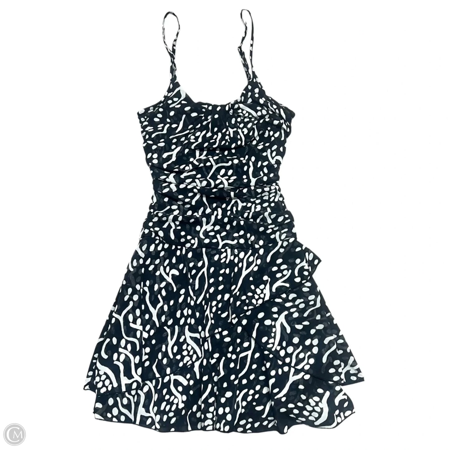 Dress Designer By Diane Von Furstenberg In Black & White, Size: Xs
