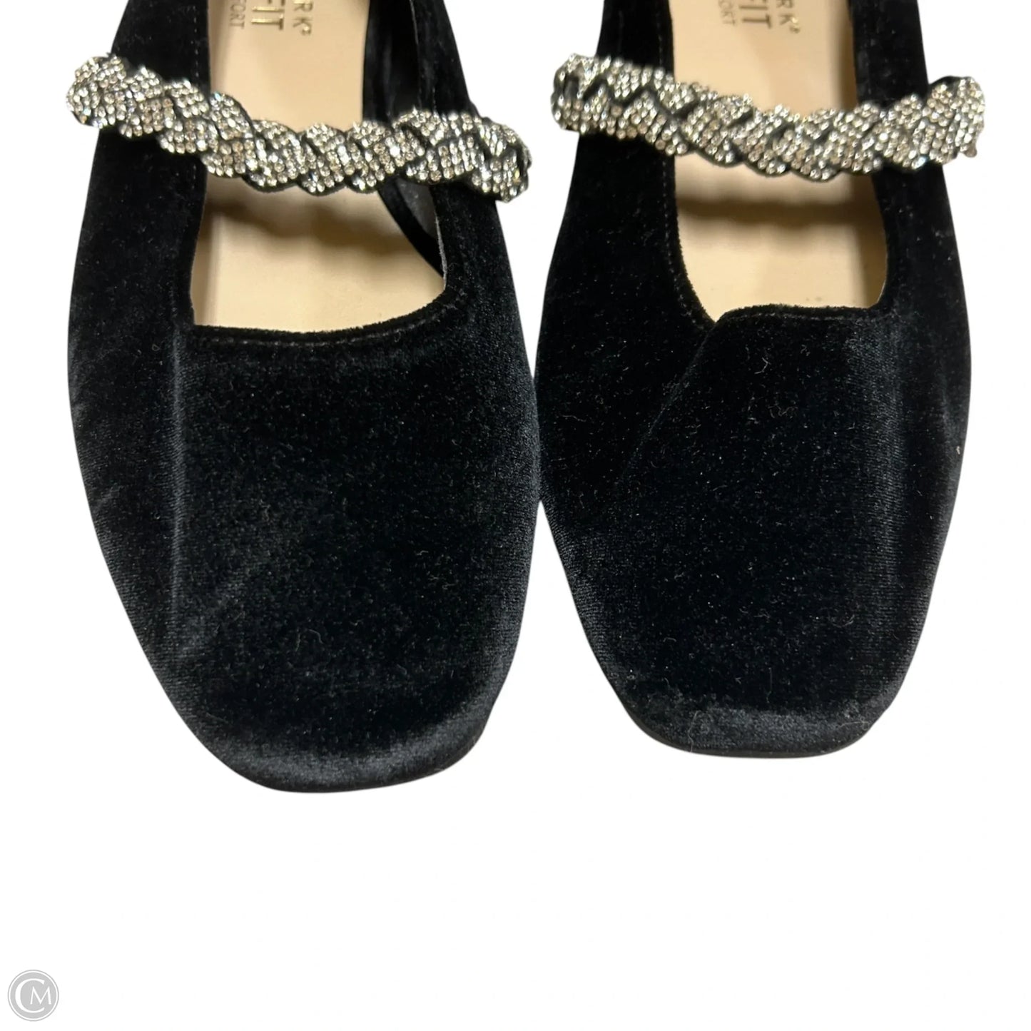 Shoes Flats By Primark In Black & Silver, Size: 8