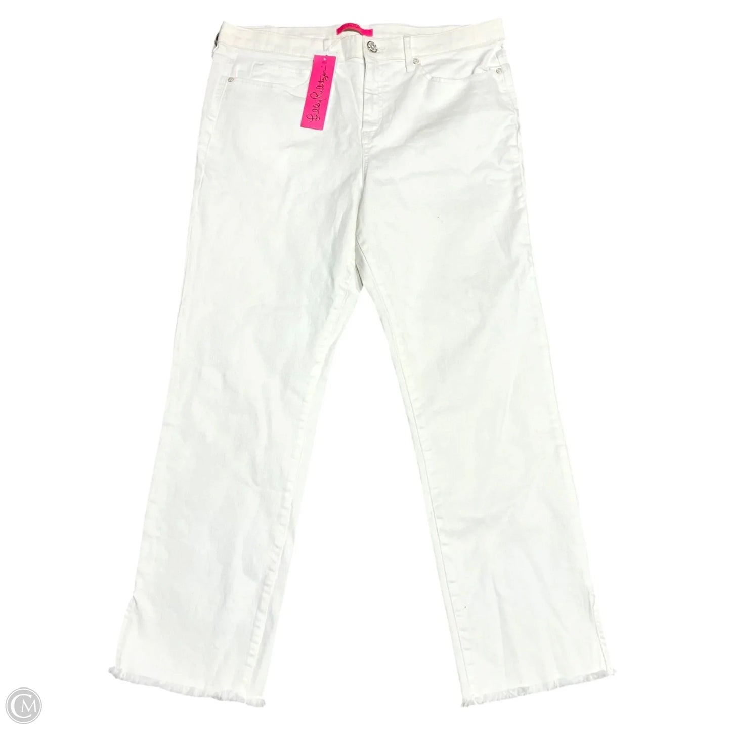 Jeans Designer By Lilly Pulitzer In Cream, Size: 16