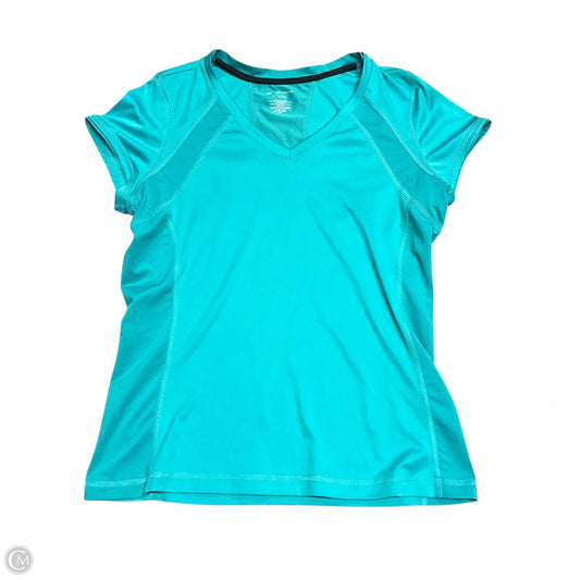 Athletic Top Short Sleeve By Tek Gear In Blue, Size: L
