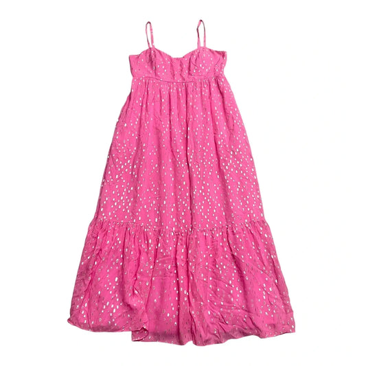 Dress Designer By Lilly Pulitzer In Gold & Pink, Size: L