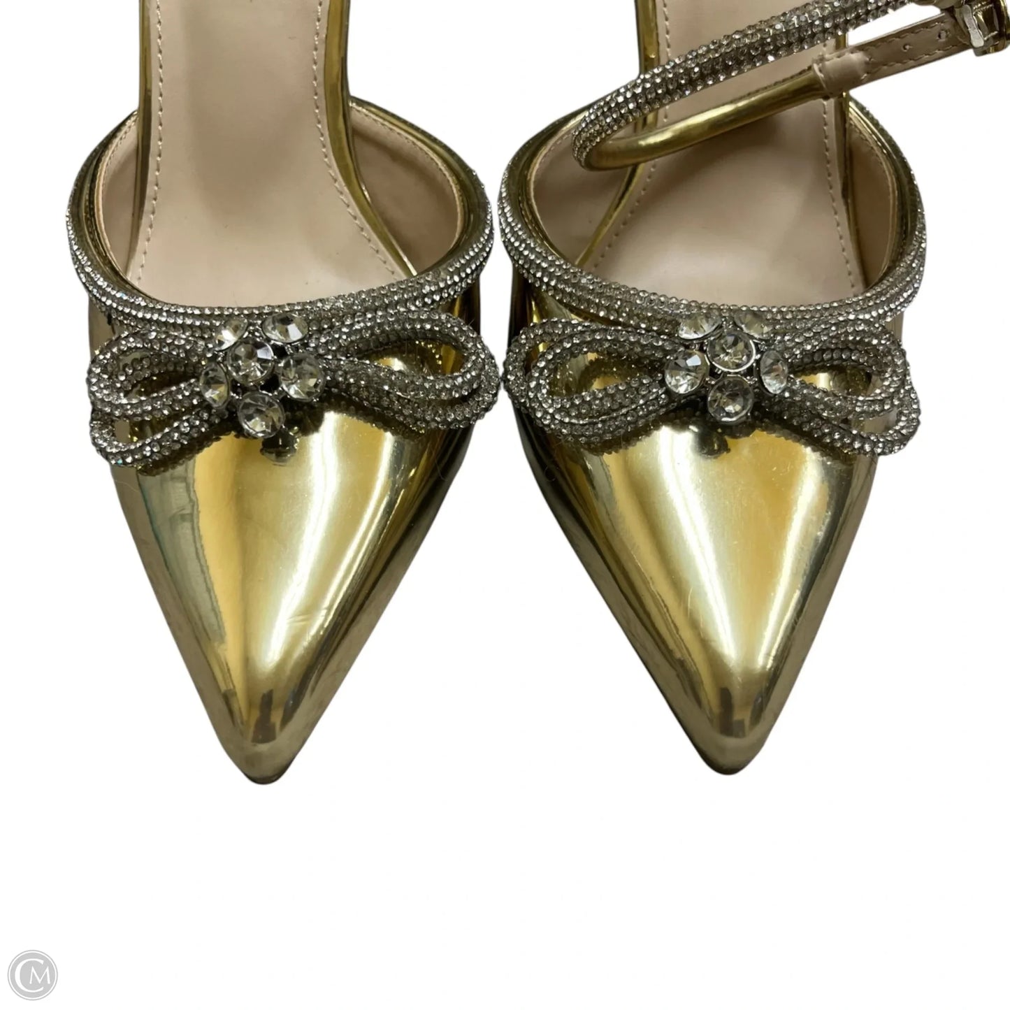 Shoes Heels Stiletto By Charlotte Russe In Gold, Size: 10