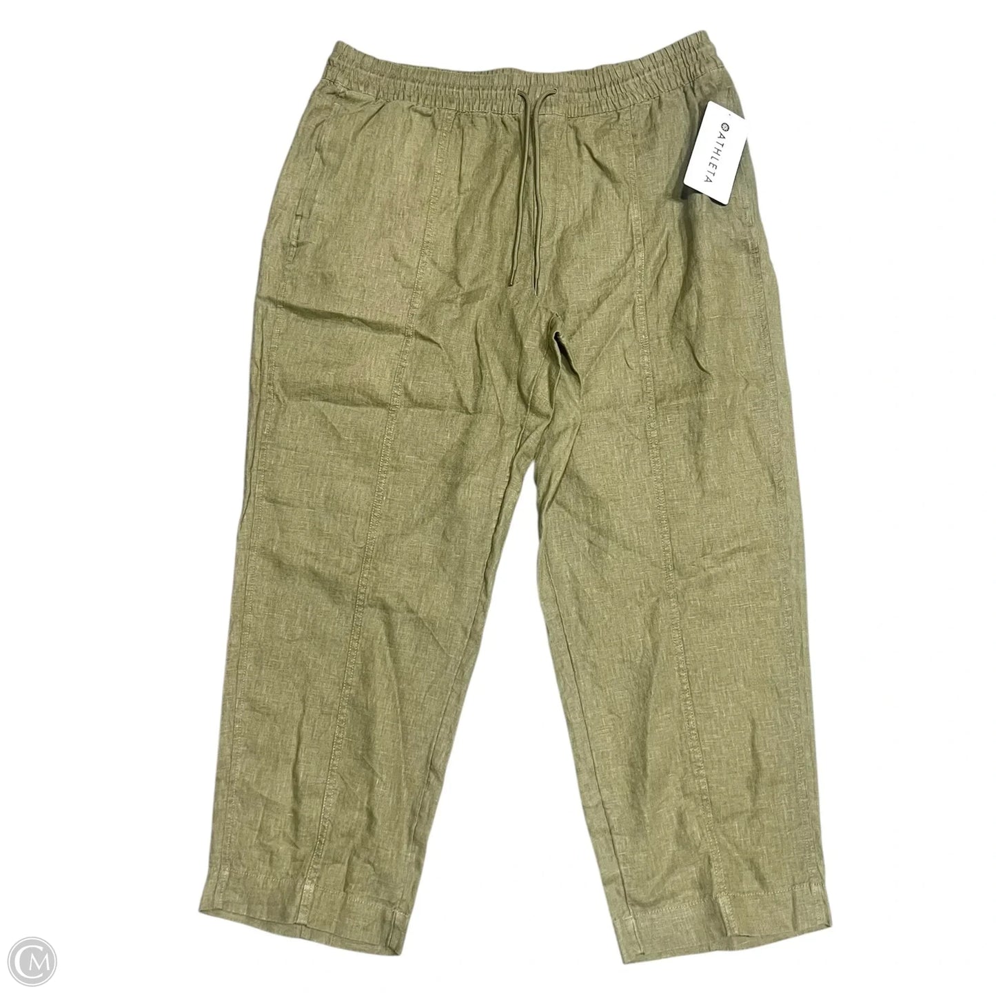 Pants Linen By Athleta In Green, Size: Xl