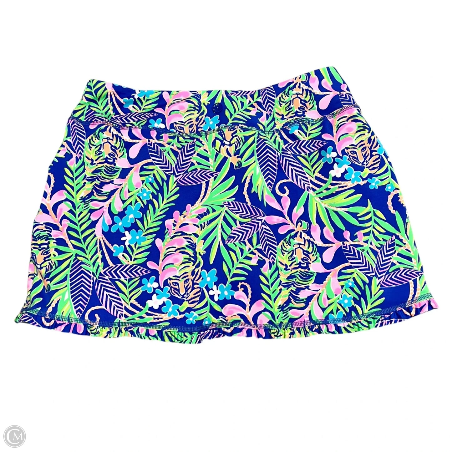 Skort Designer By Lilly Pulitzer In Blue & Green, Size: S