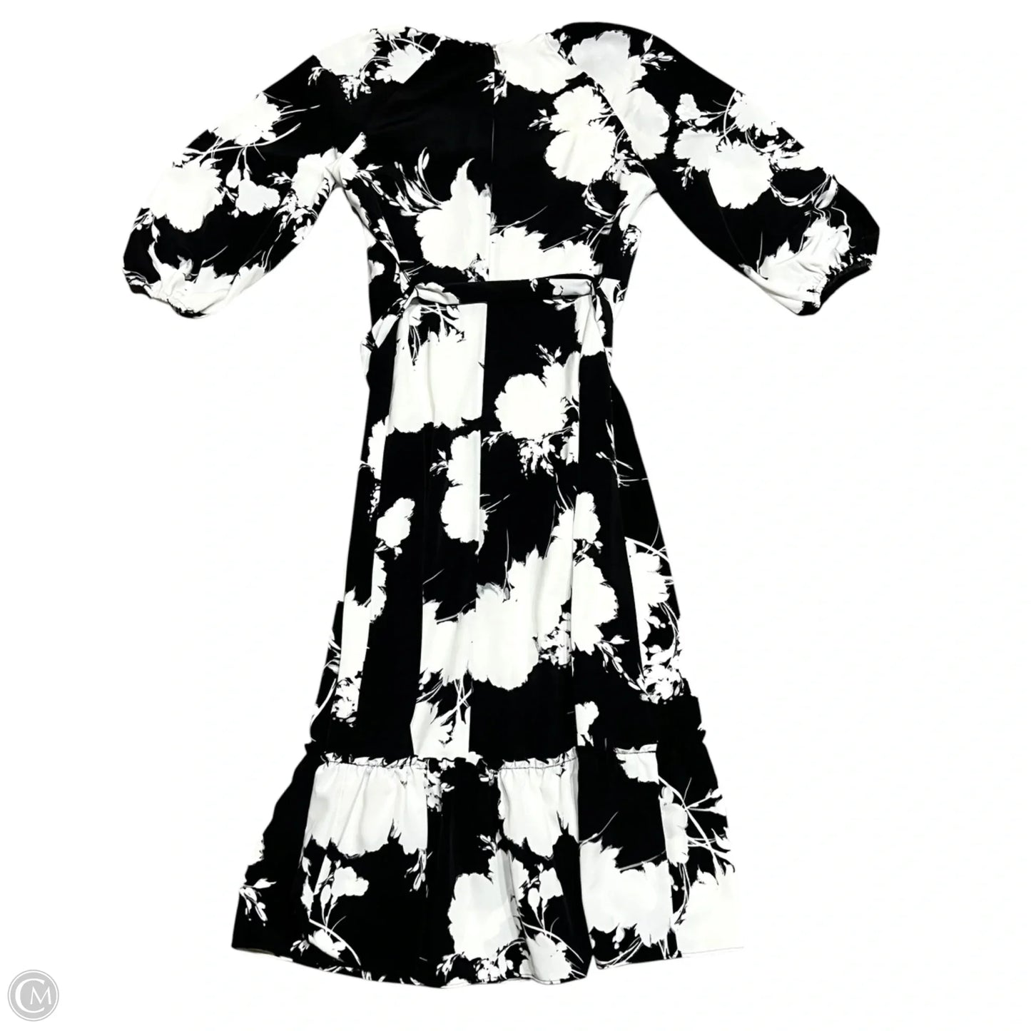 Dress Designer By Karl Lagerfeld In Black & White, Size: M