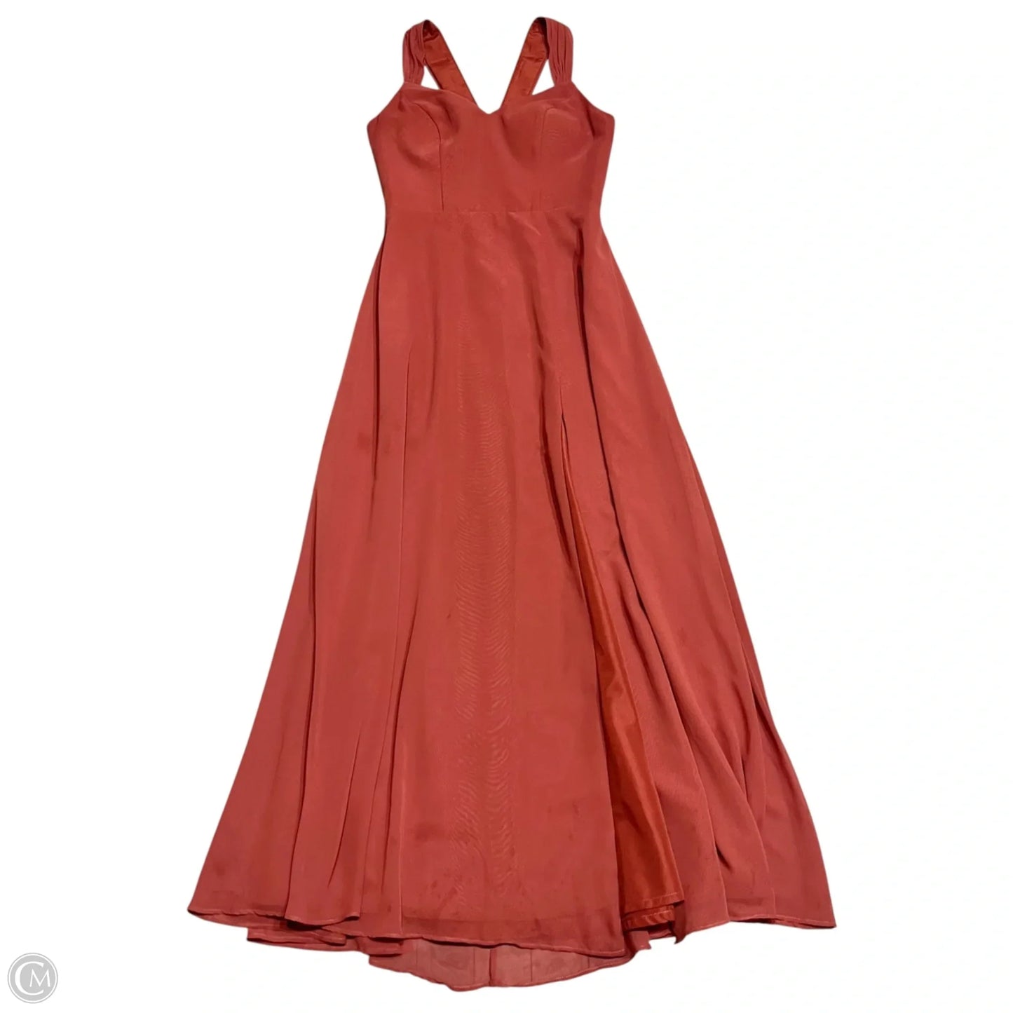 Dress Party Long By Azazie In Orange, Size: S