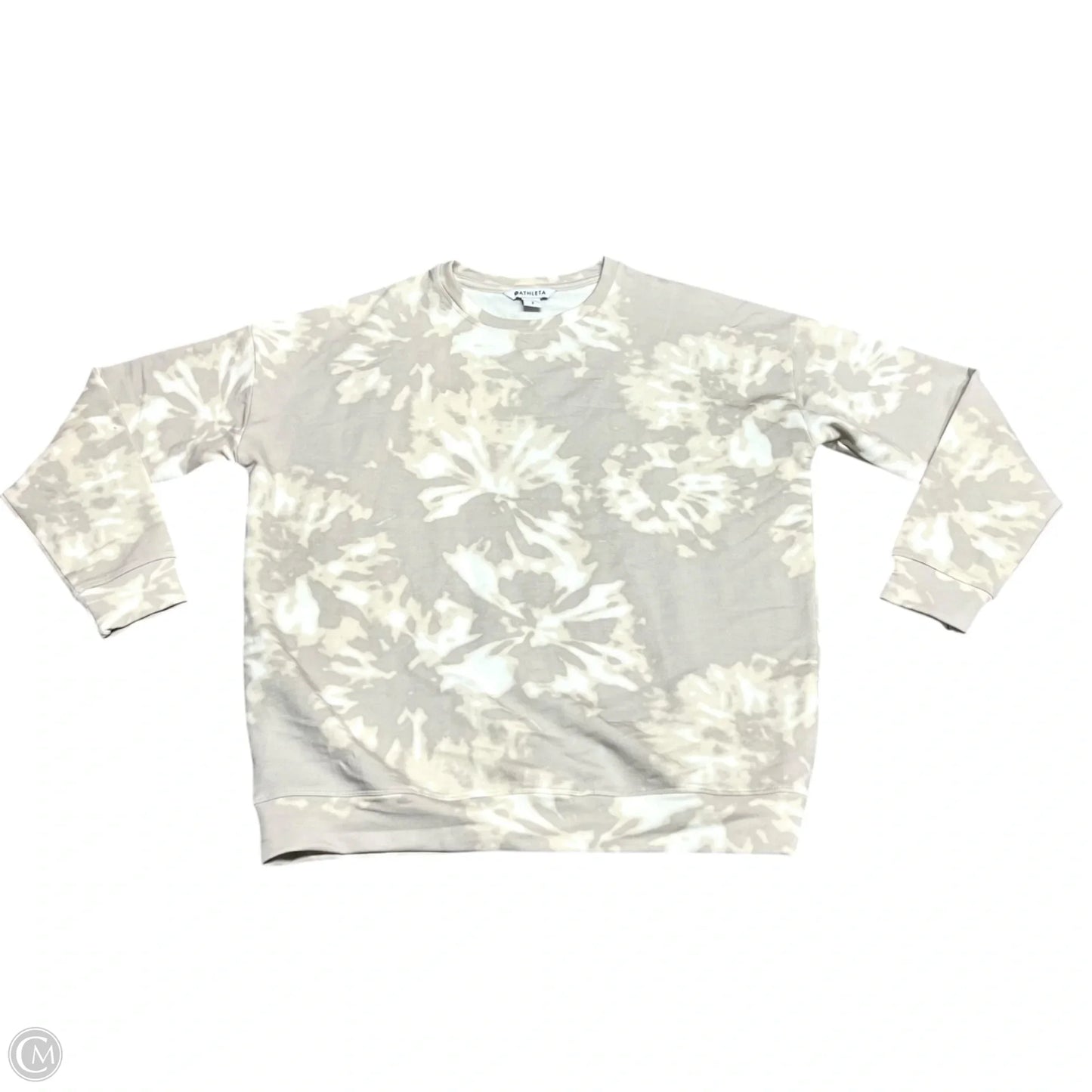 Sweatshirt Crewneck By Athleta In Beige, Size: S